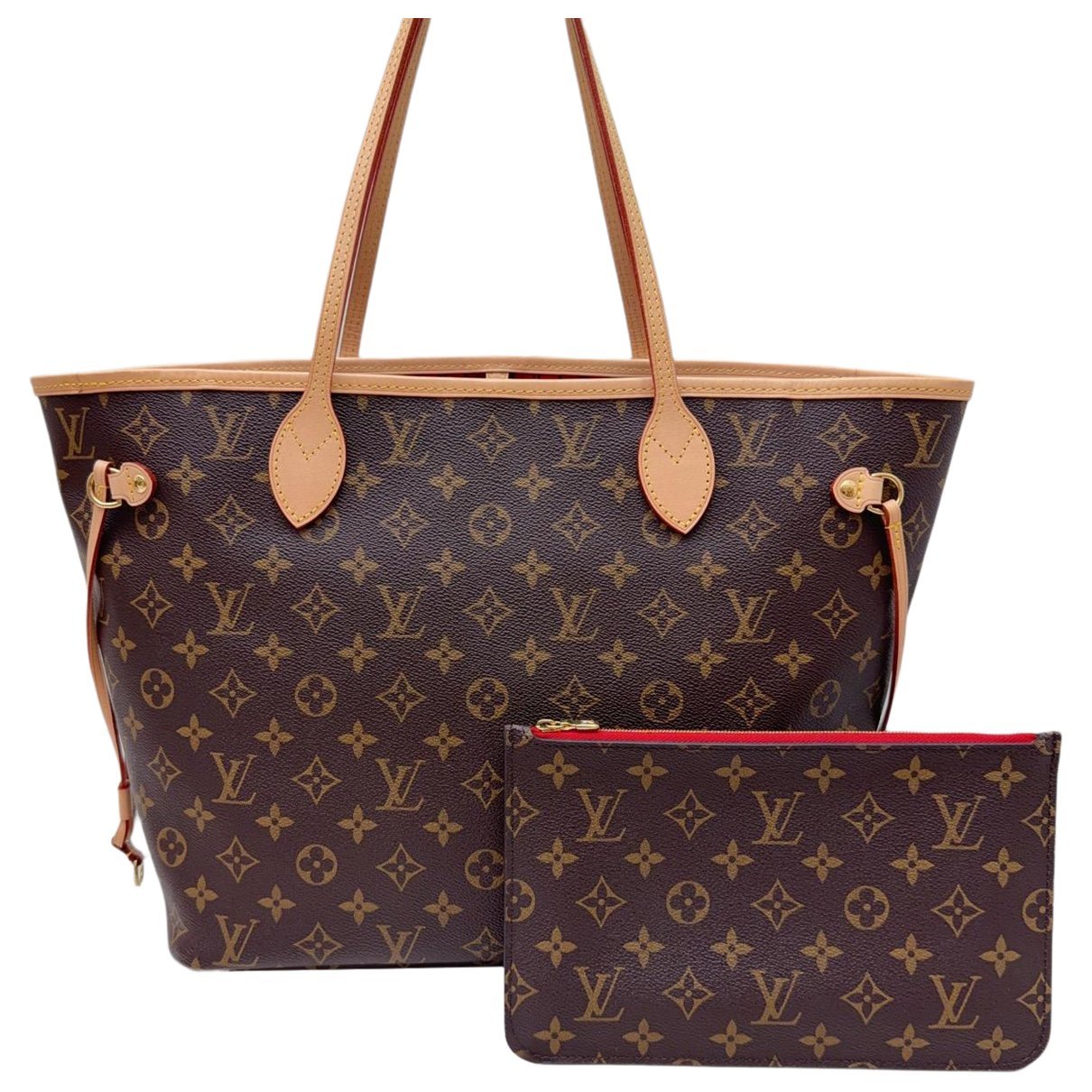 Louis Vuitton Neverfull leather handbag