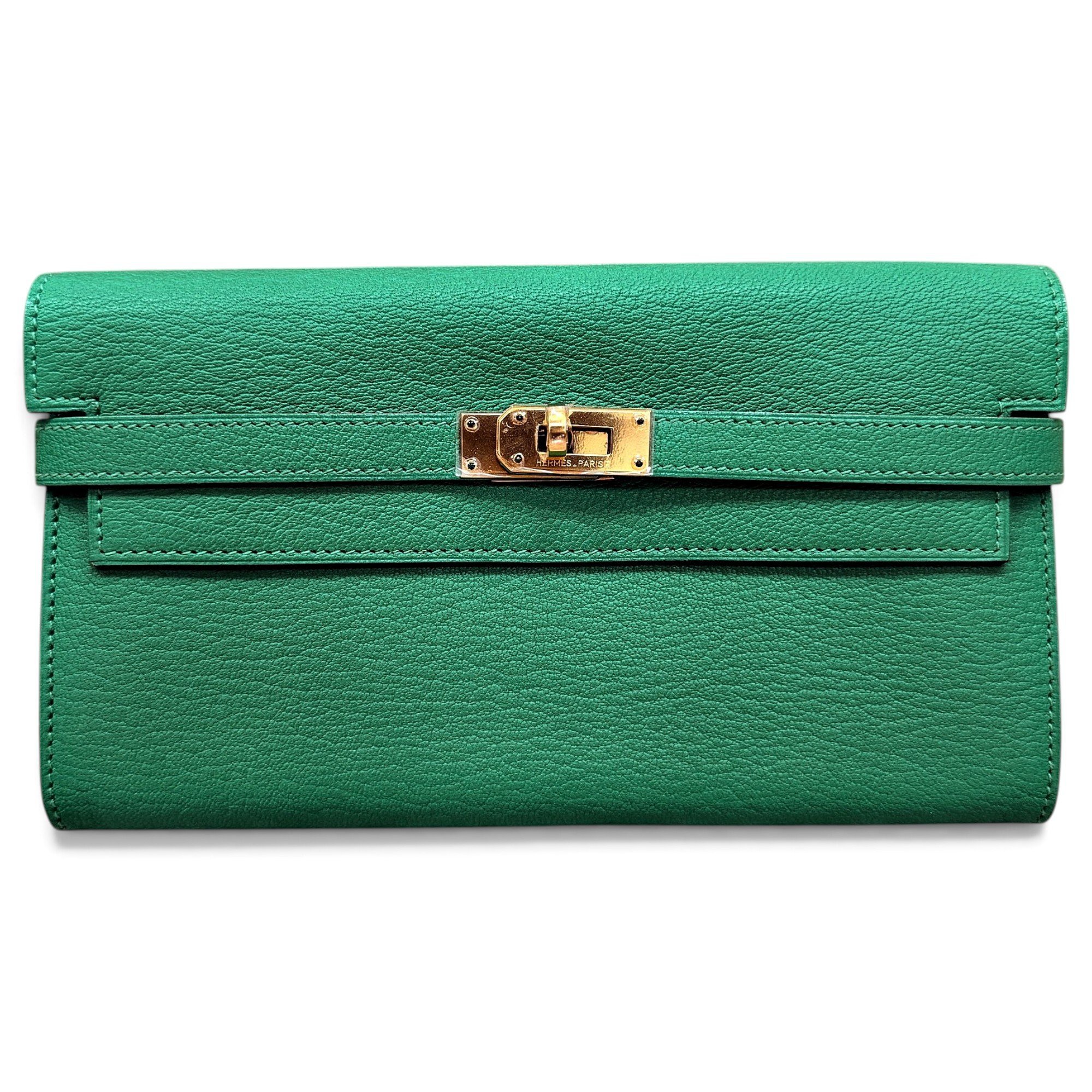 Kelly to go leather clutch bag