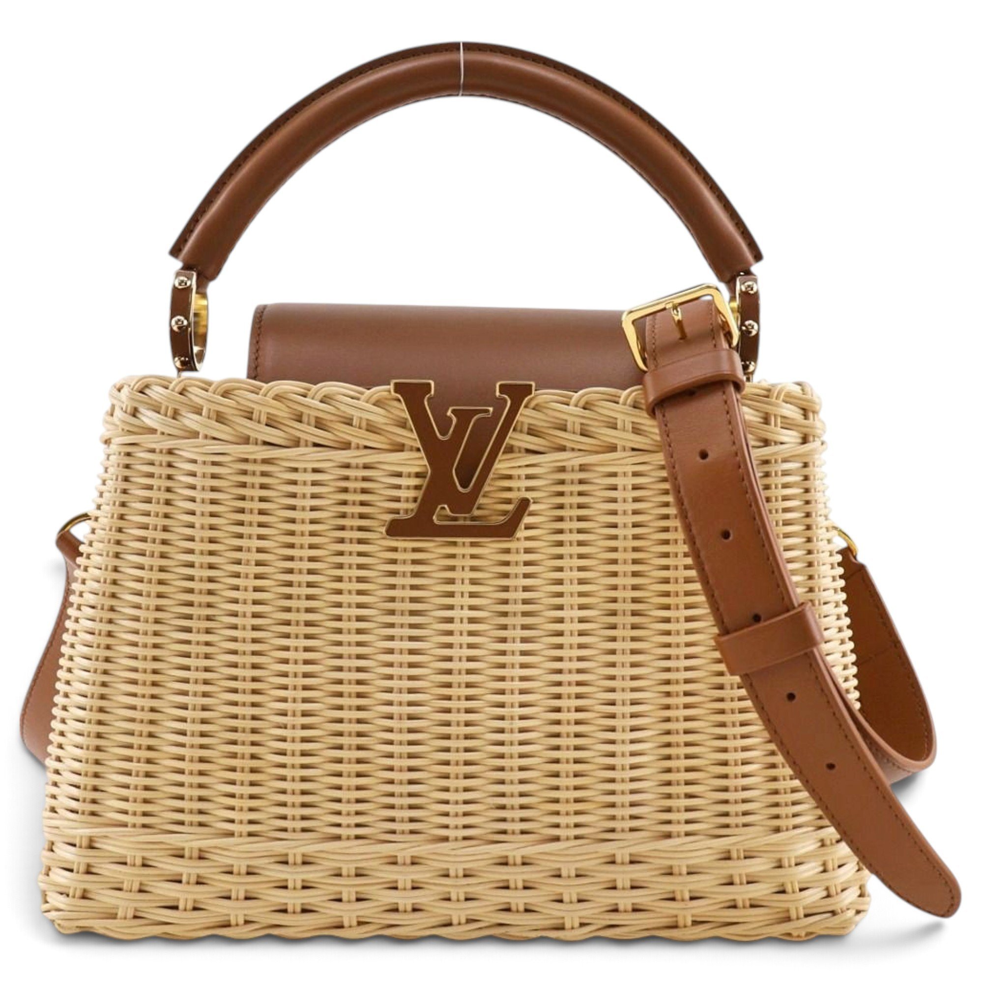 Capucines pony-style calfskin handbag