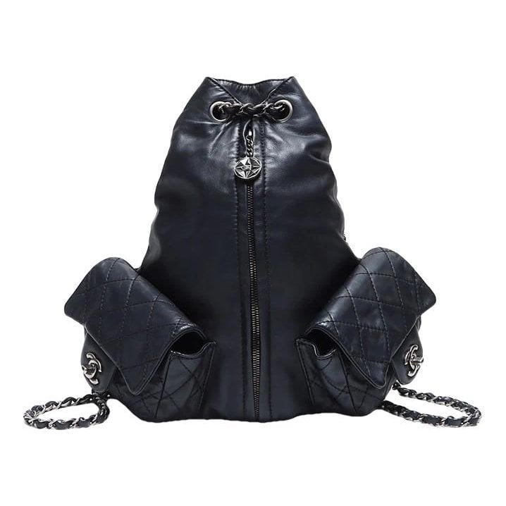 Leather backpack