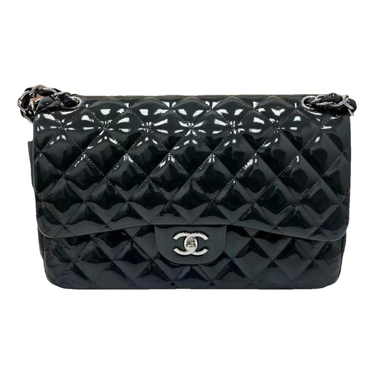 Patent leather handbag