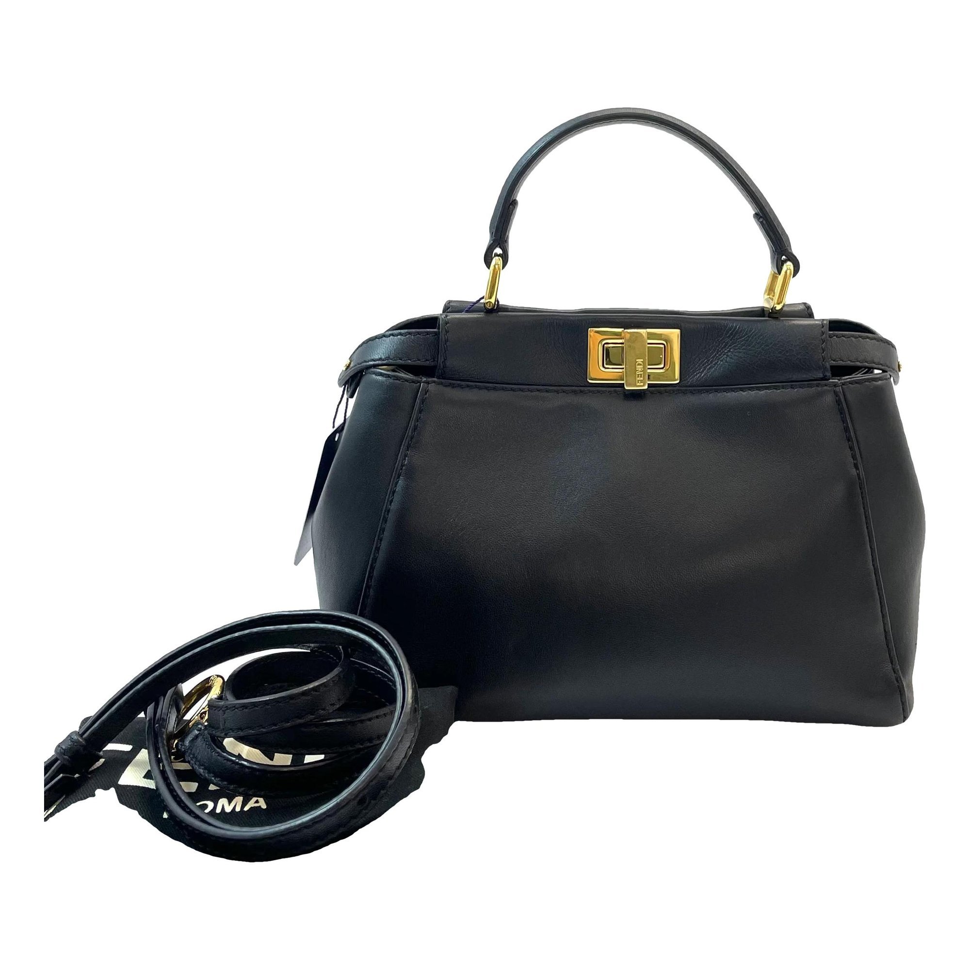 Peekaboo leather handbag