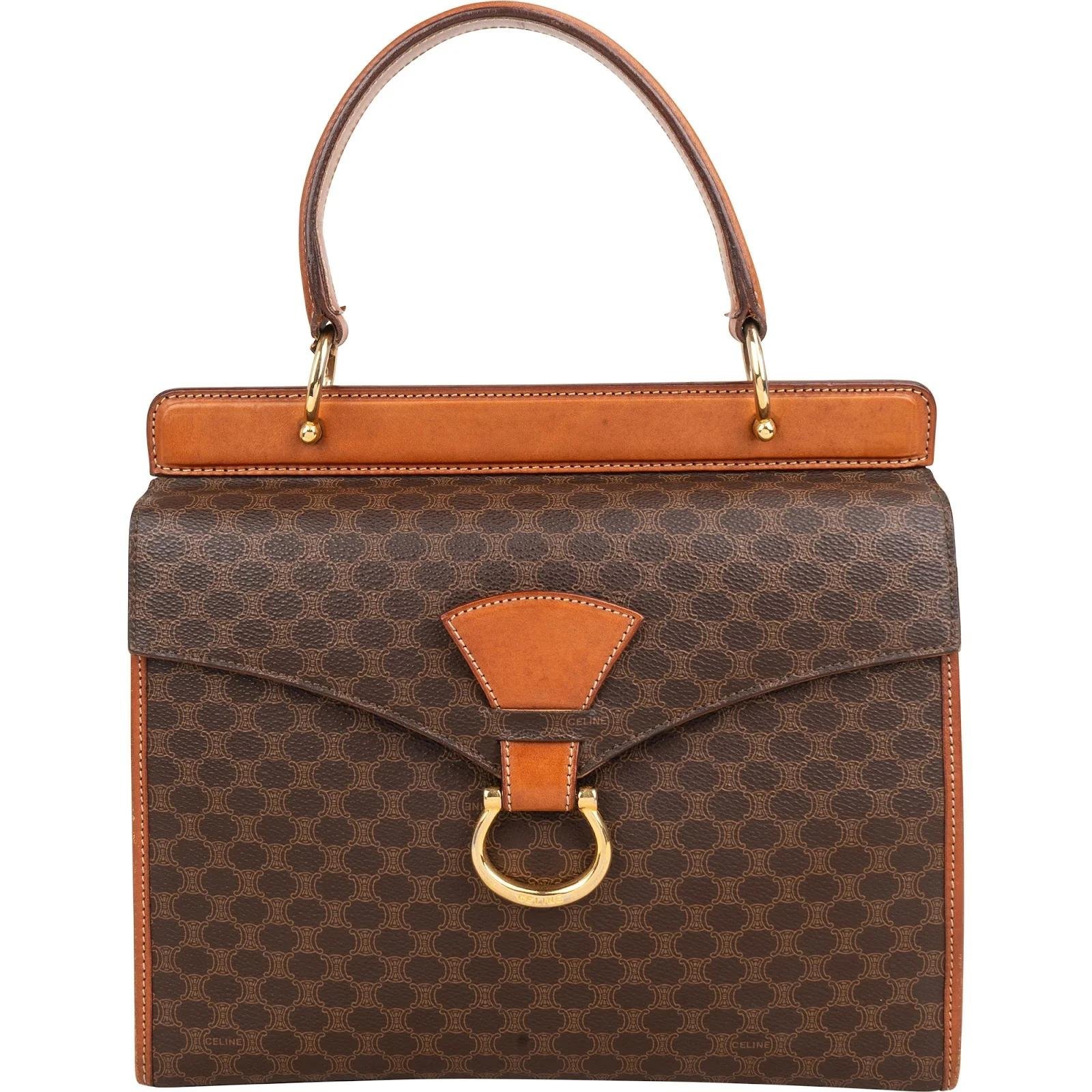 Triomphe leather handbag