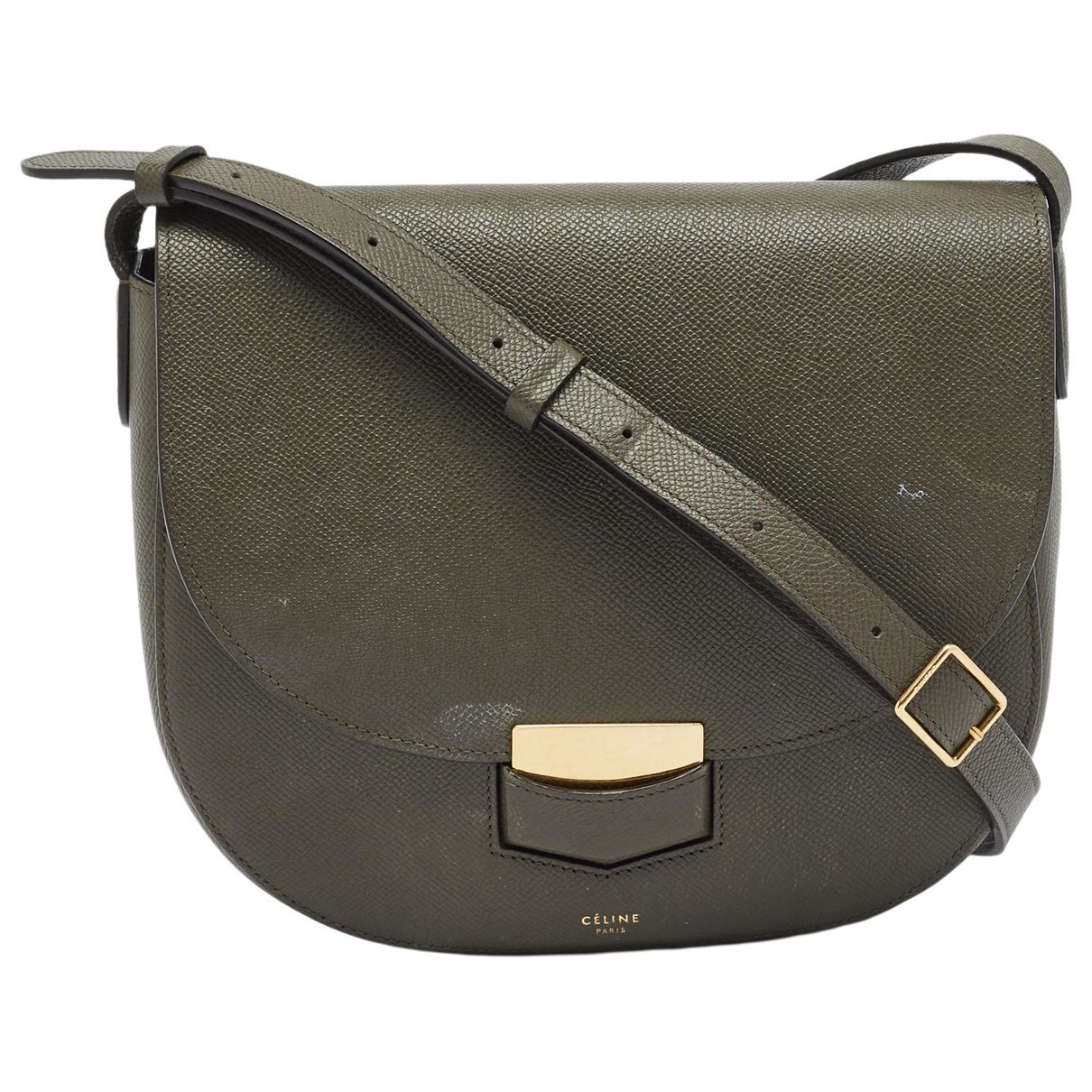 Trotteur leather handbag