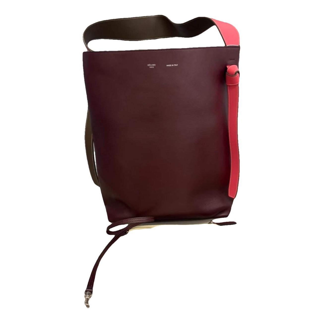 Twisted leather tote