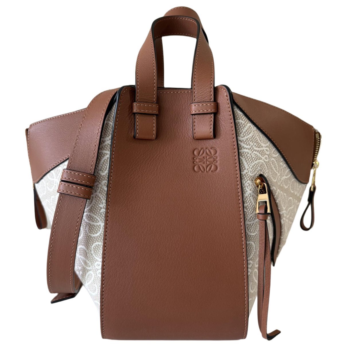 Hammock leather handbag