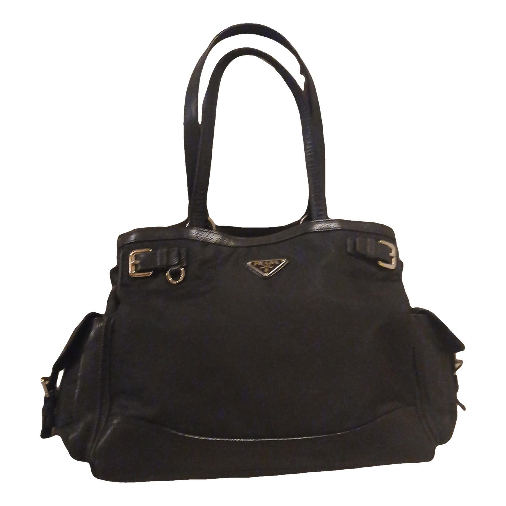 Madras leather handbag