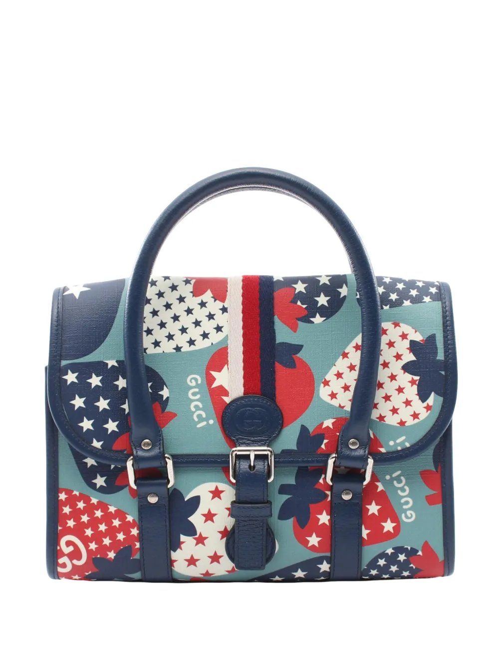 2014-2019 Kids Coated Canvas Strawberry Print handbag