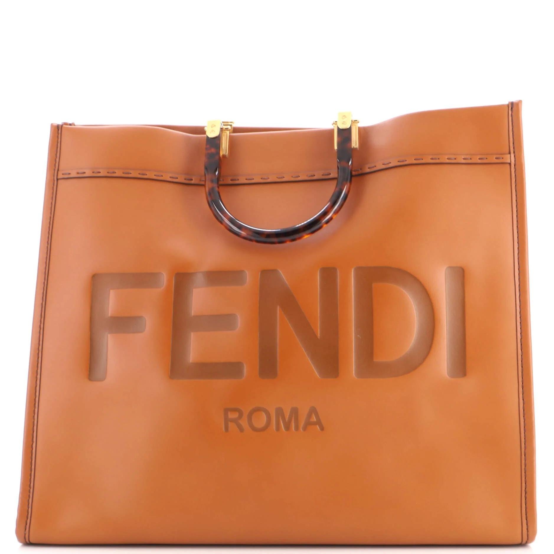 Leather tote