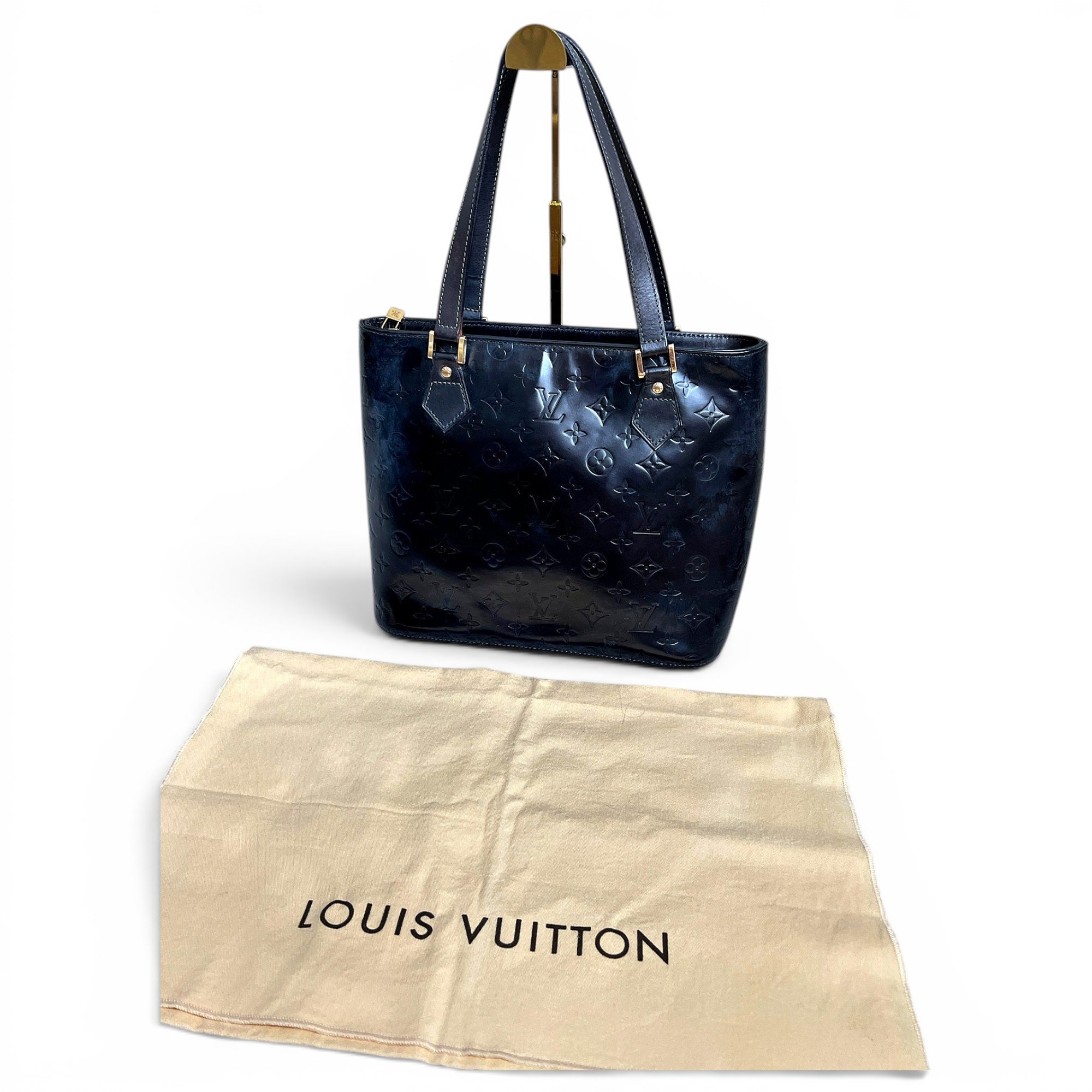 Houston patent leather tote