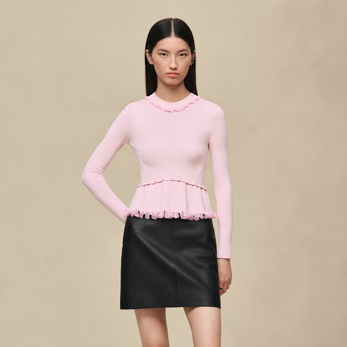 Rose Craie Jewel Long-sleeve Sweater
