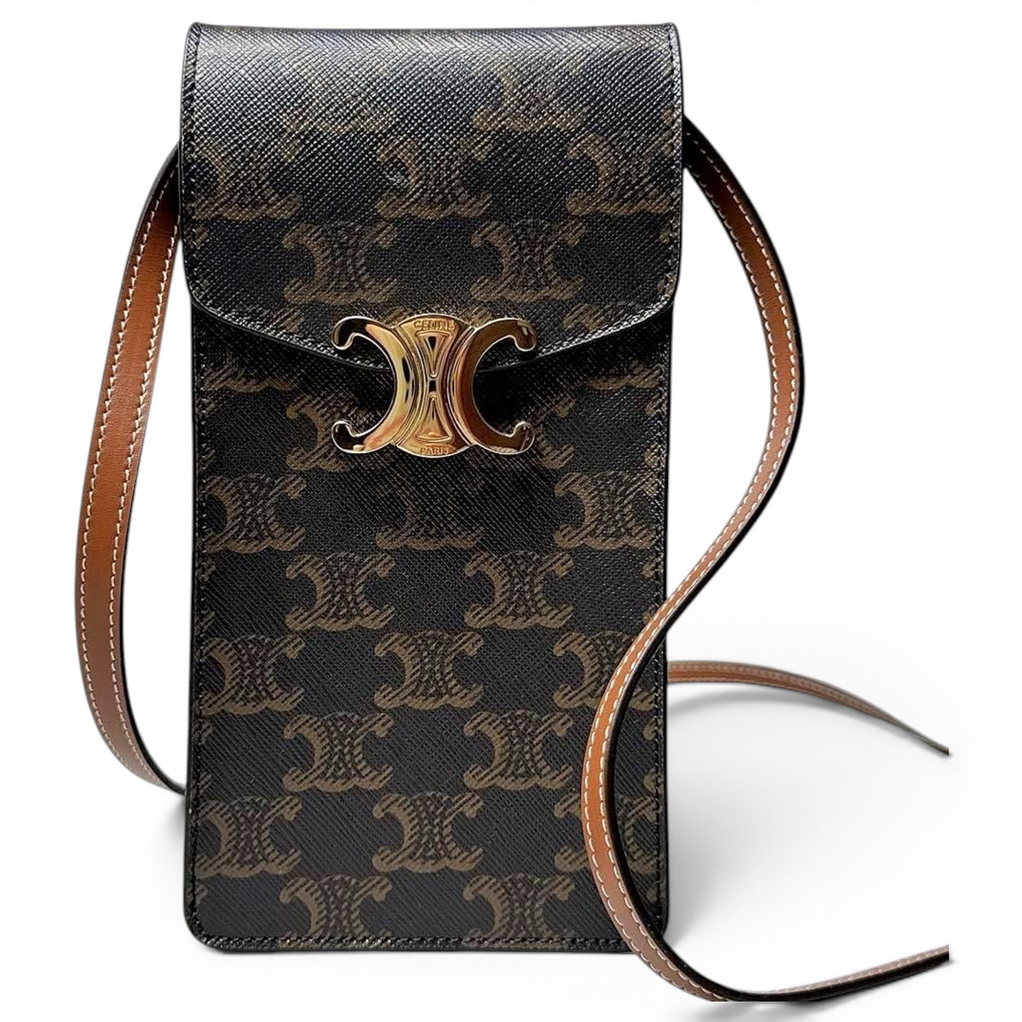Celine Triomphe leather handbag