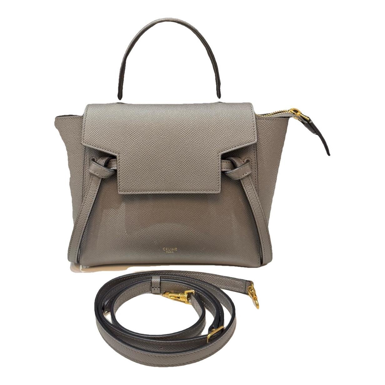 Belt leather handbag