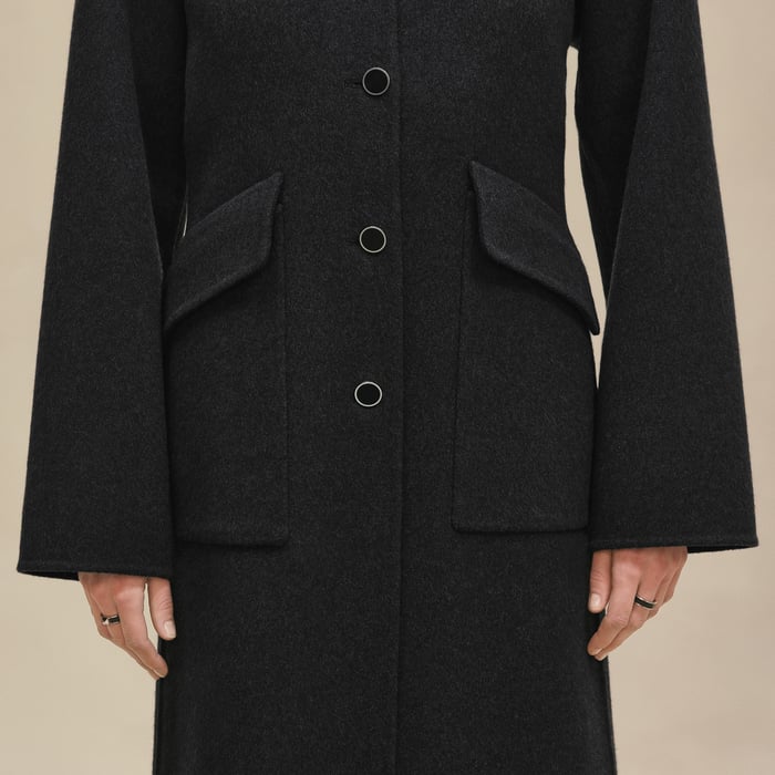 Gris Volcanique Equestrian Long Jacket