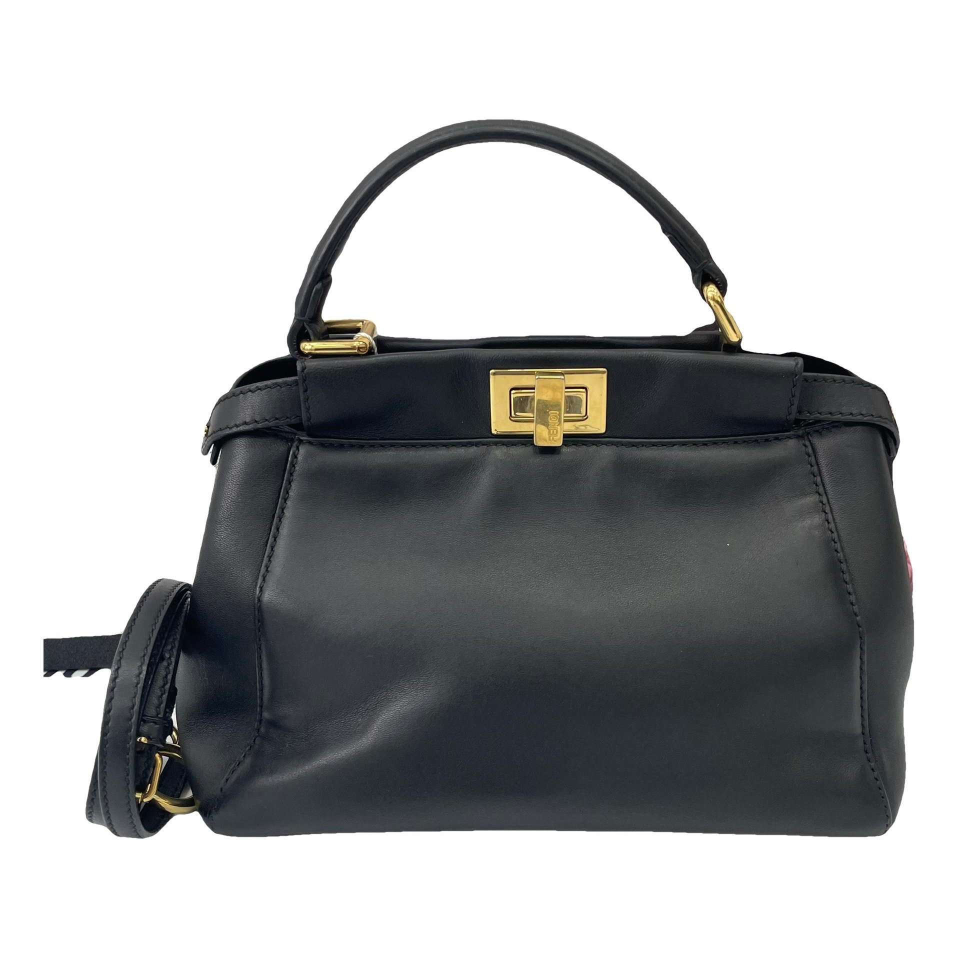 Peekaboo leather handbag