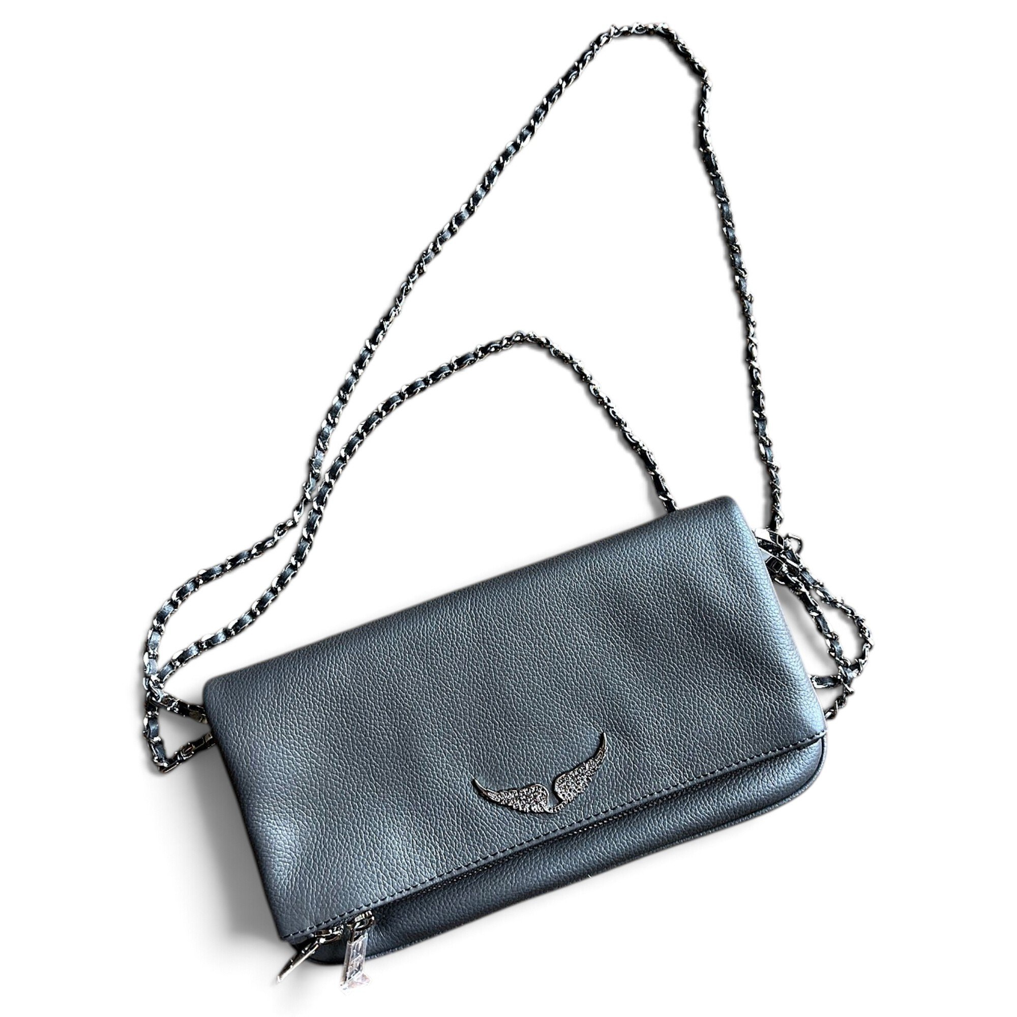 Rock leather crossbody bag