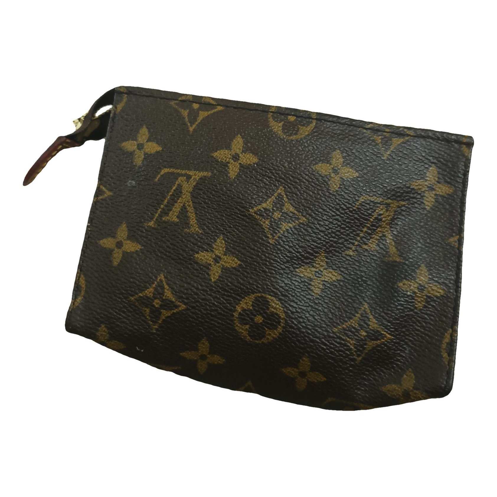 Leather clutch bag