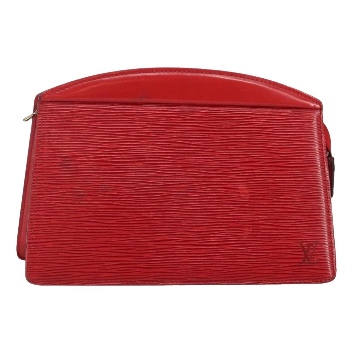 Leather clutch bag