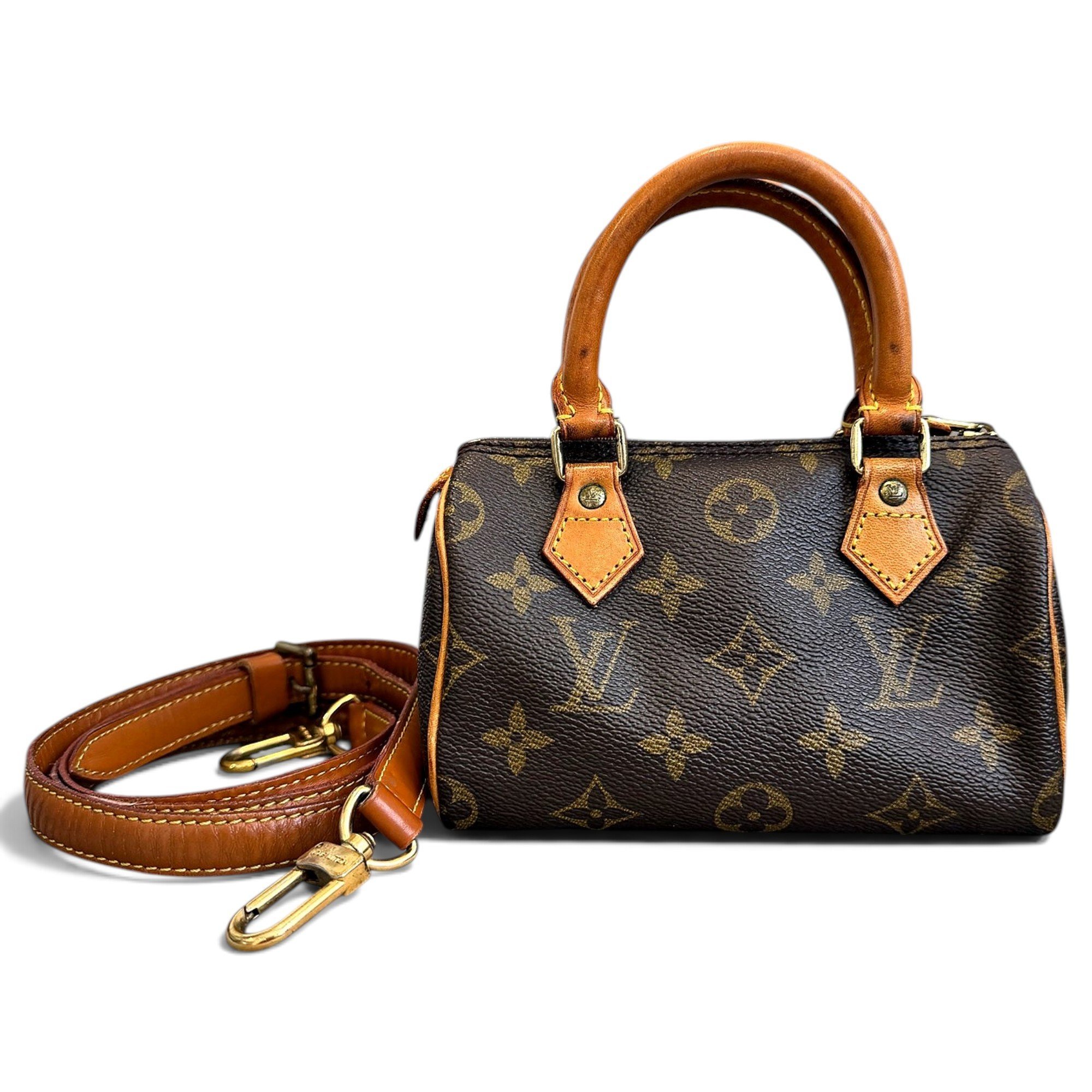 Speedy leather handbag