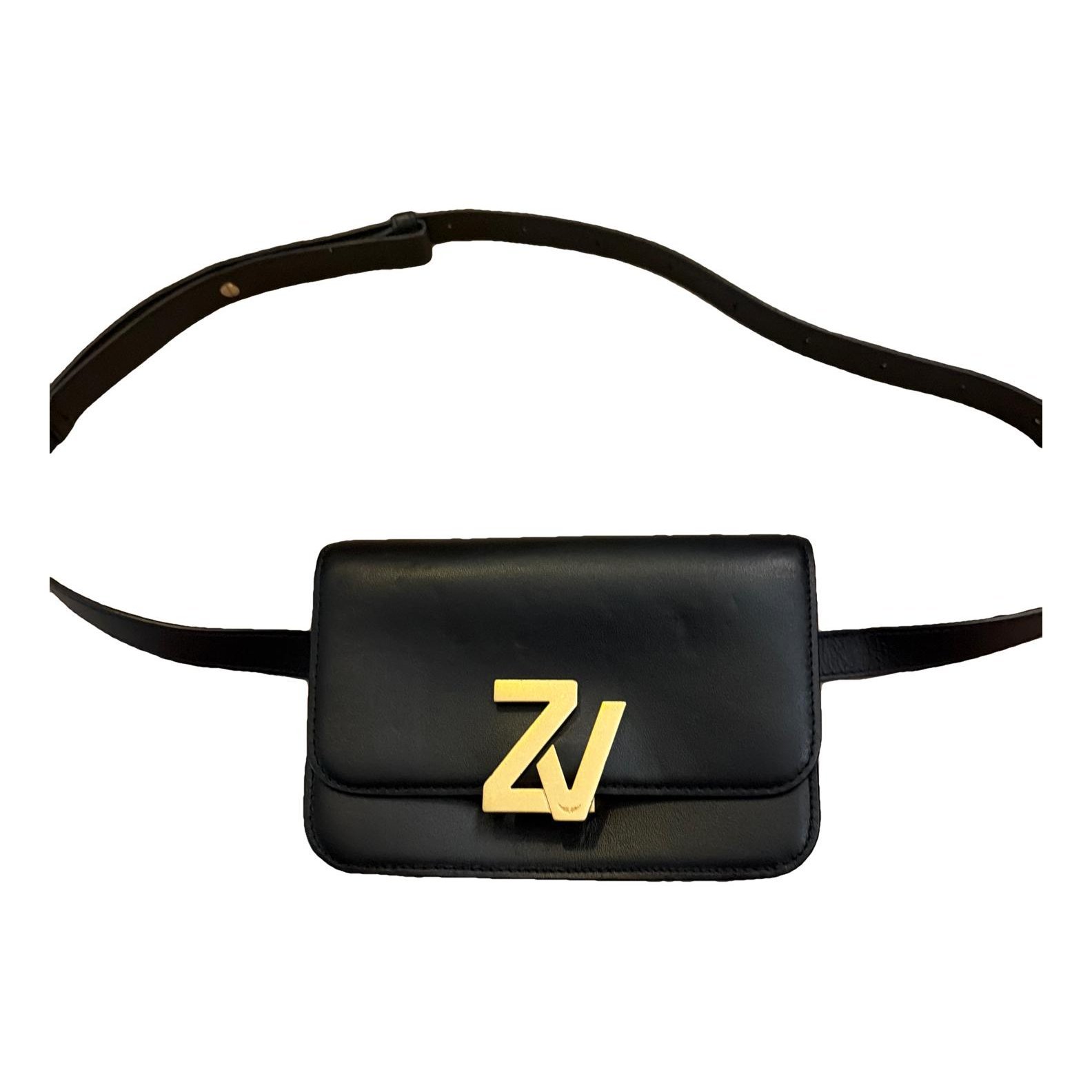 Leather clutch bag