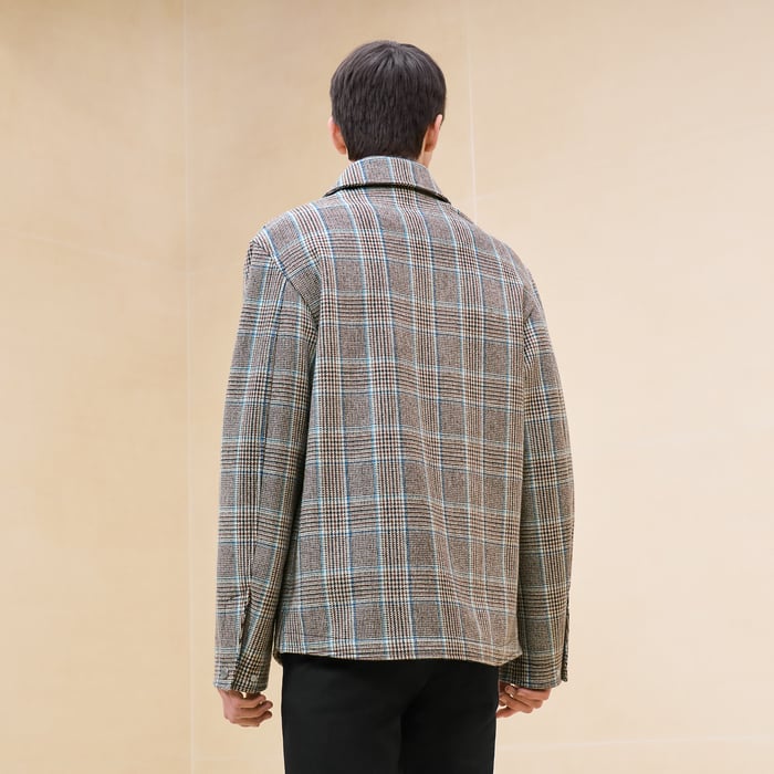 Pétrole "Prince Of Wales Surligne" Overshirt