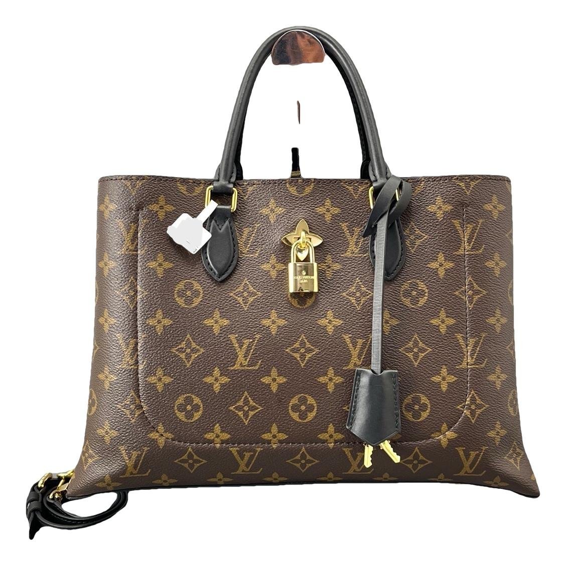 Flower Tote leather handbag