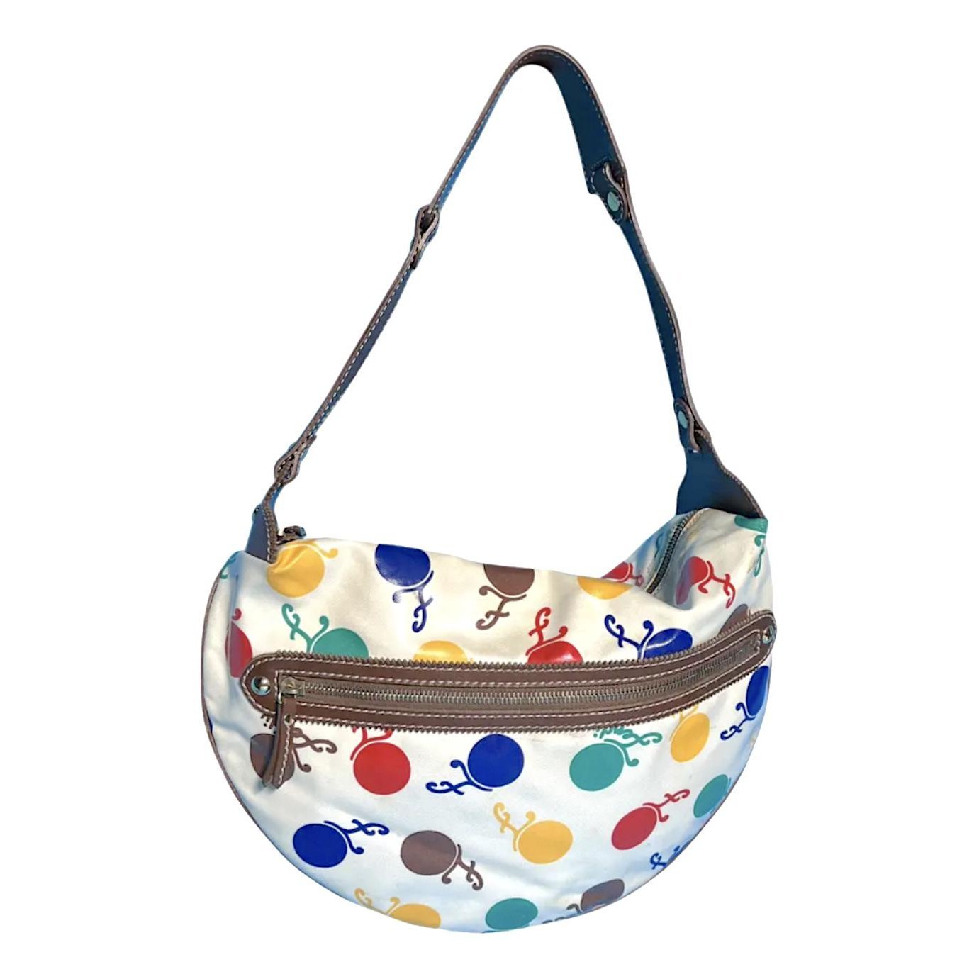 Croissant Vintage vinyl handbag