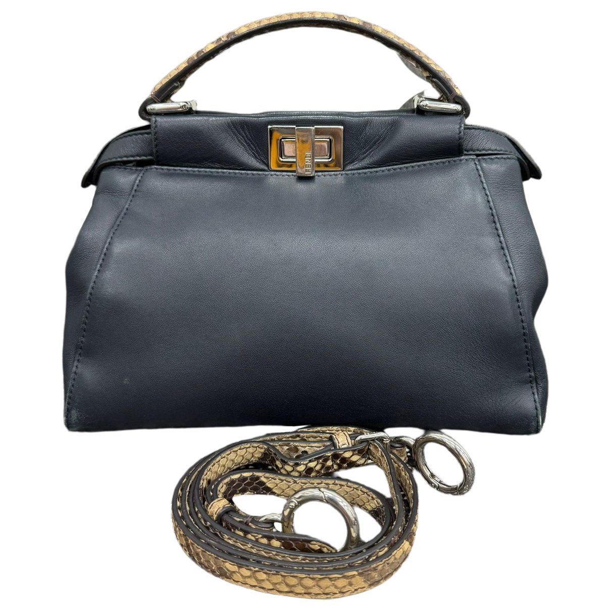 Peekaboo leather handbag