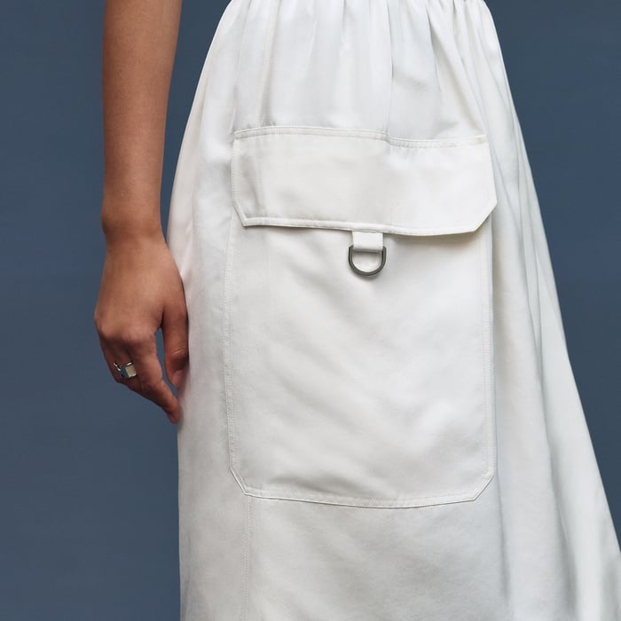 Blanc Cassé Wrap Skirt