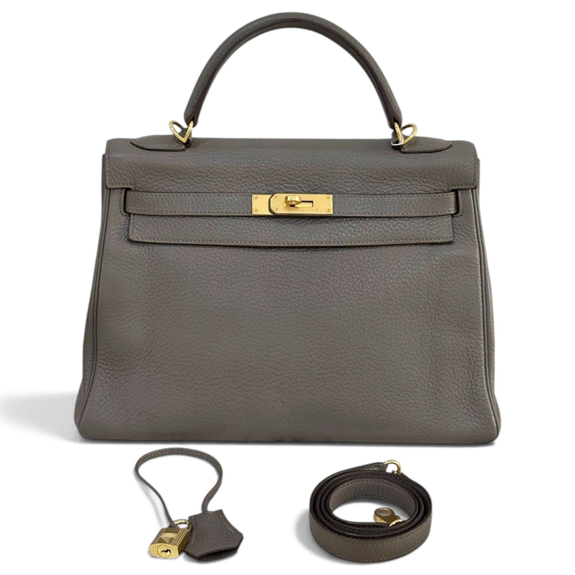 Kelly 32 leather handbag