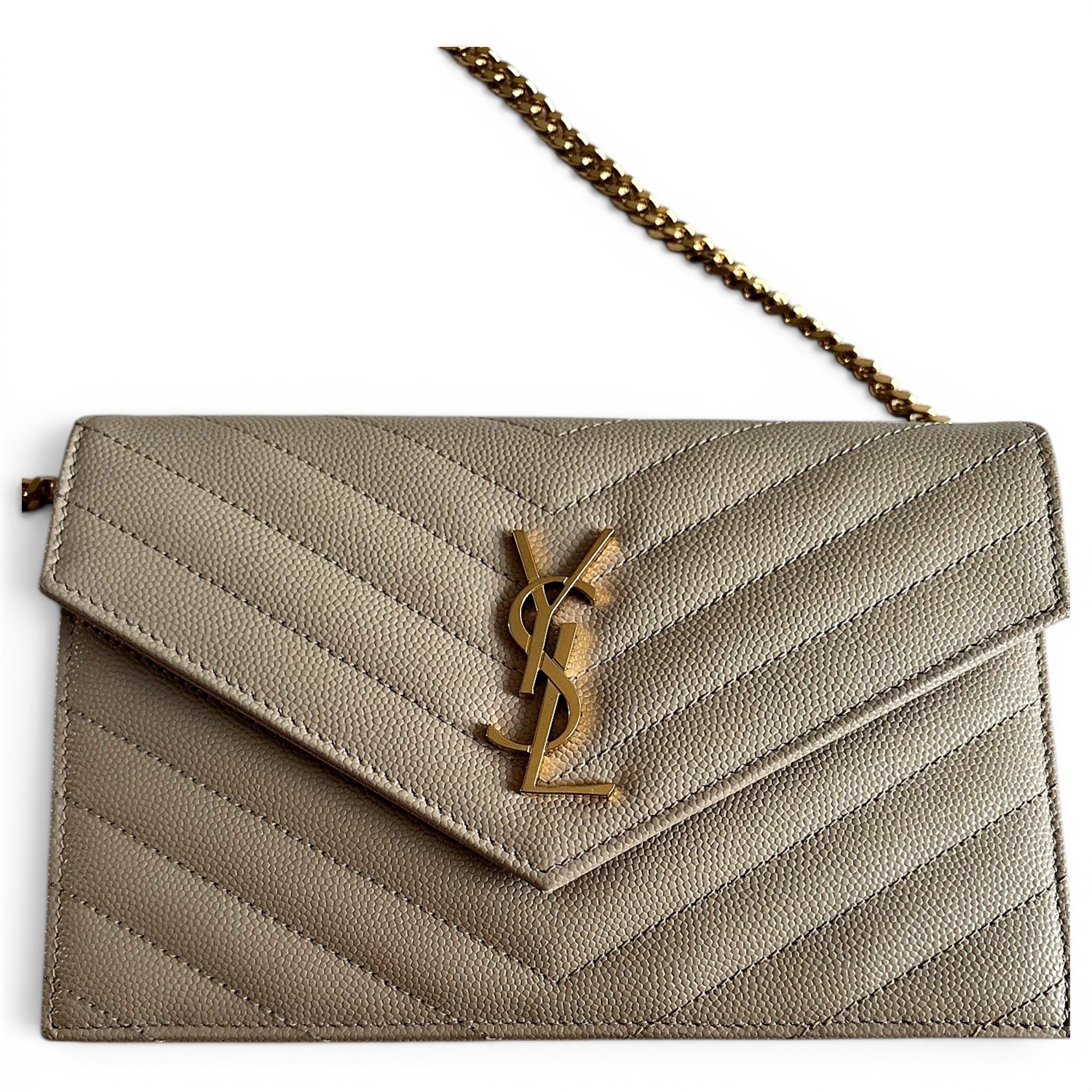 Leather clutch bag