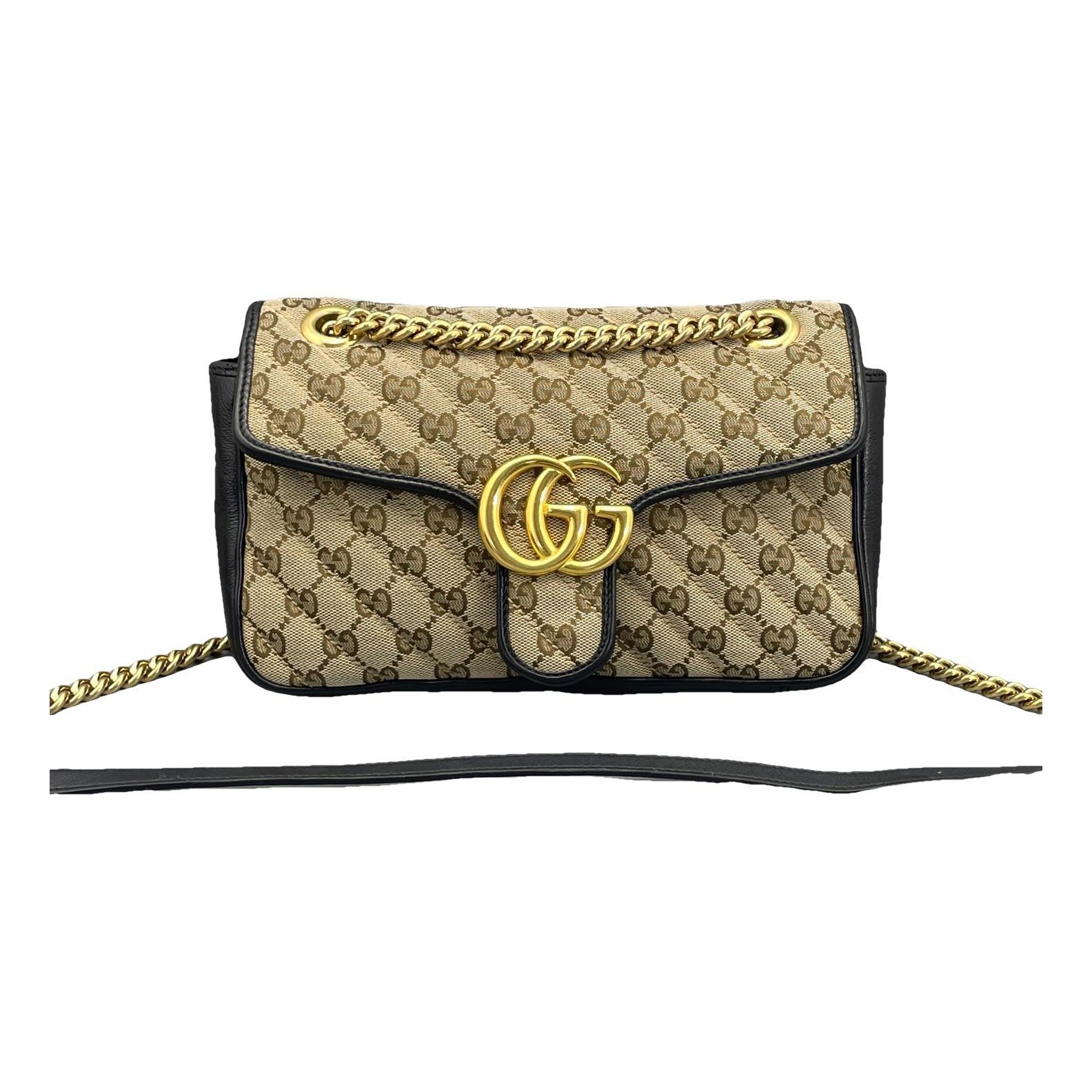 GG Marmont Flap leather handbag