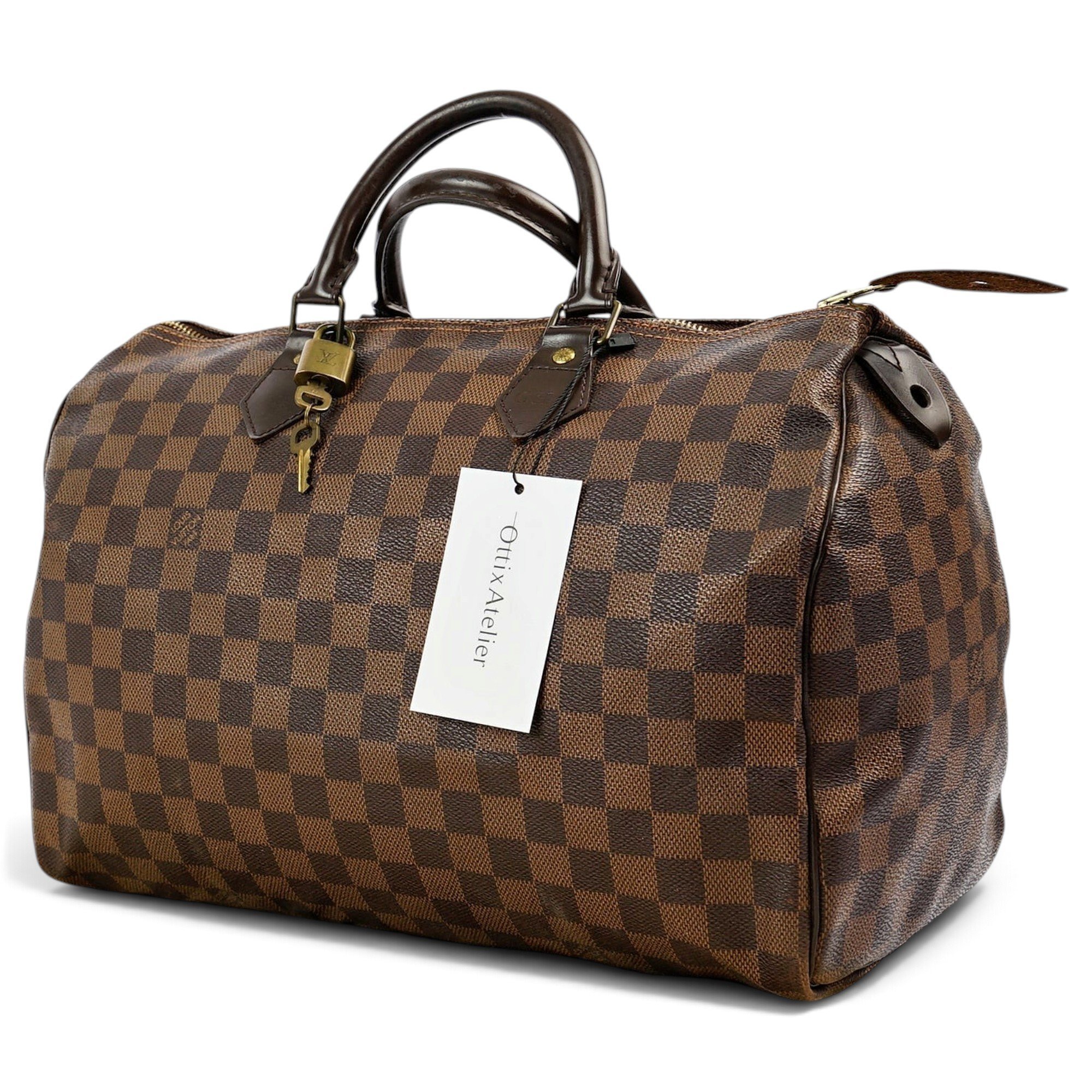 Speedy leather handbag