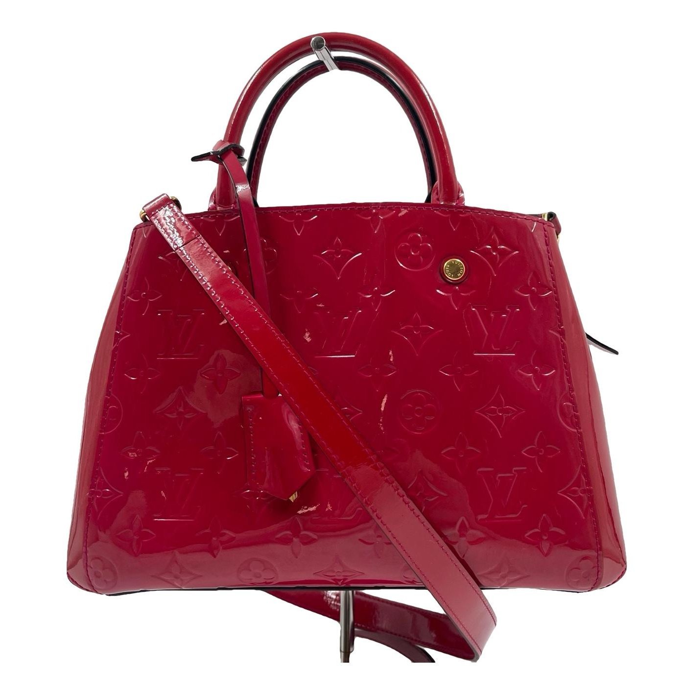 Montaigne patent leather crossbody bag