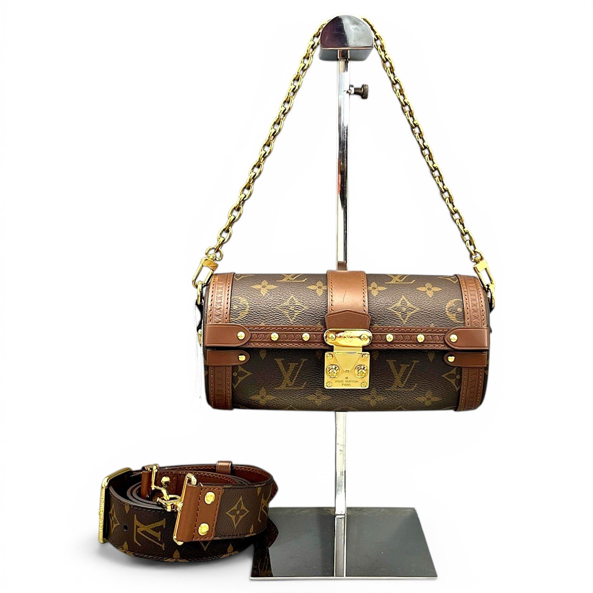 Papillon Trunk leather handbag