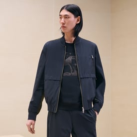 Sport capsule rib-trim jacket