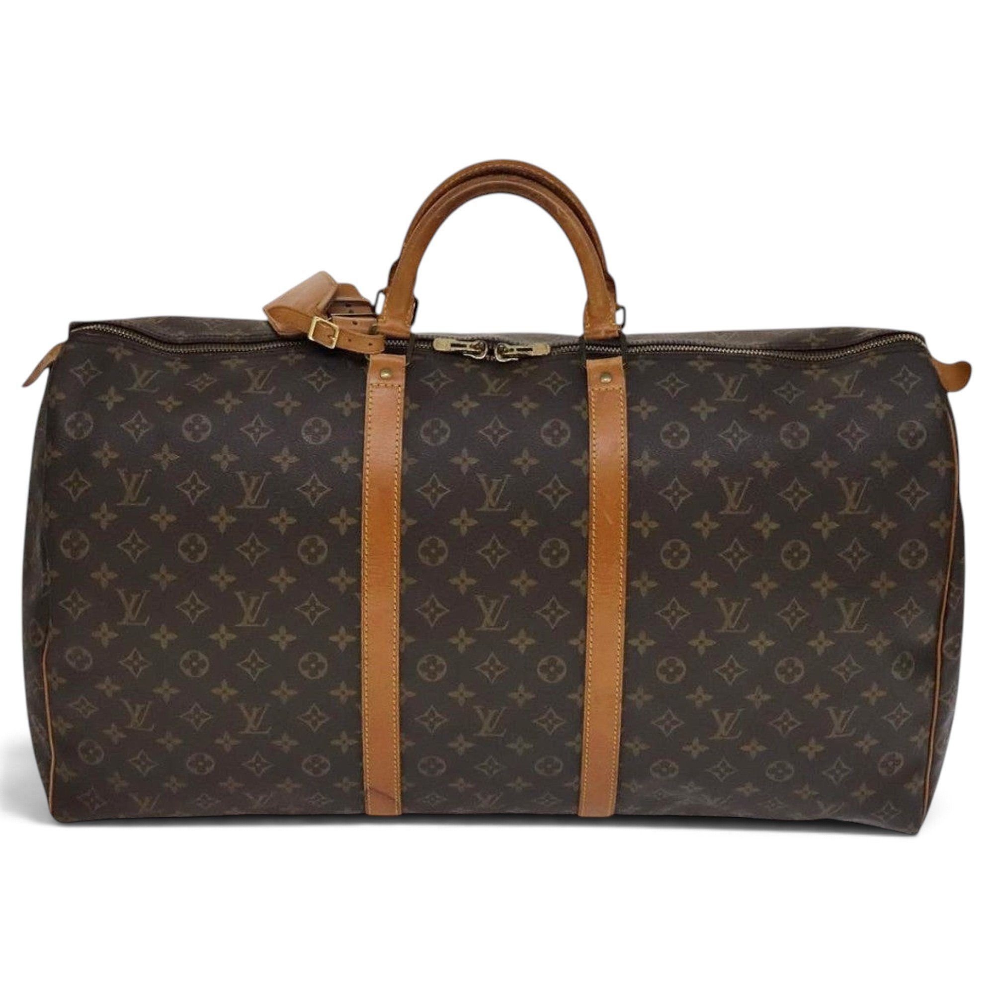 Keepall leather travel bag