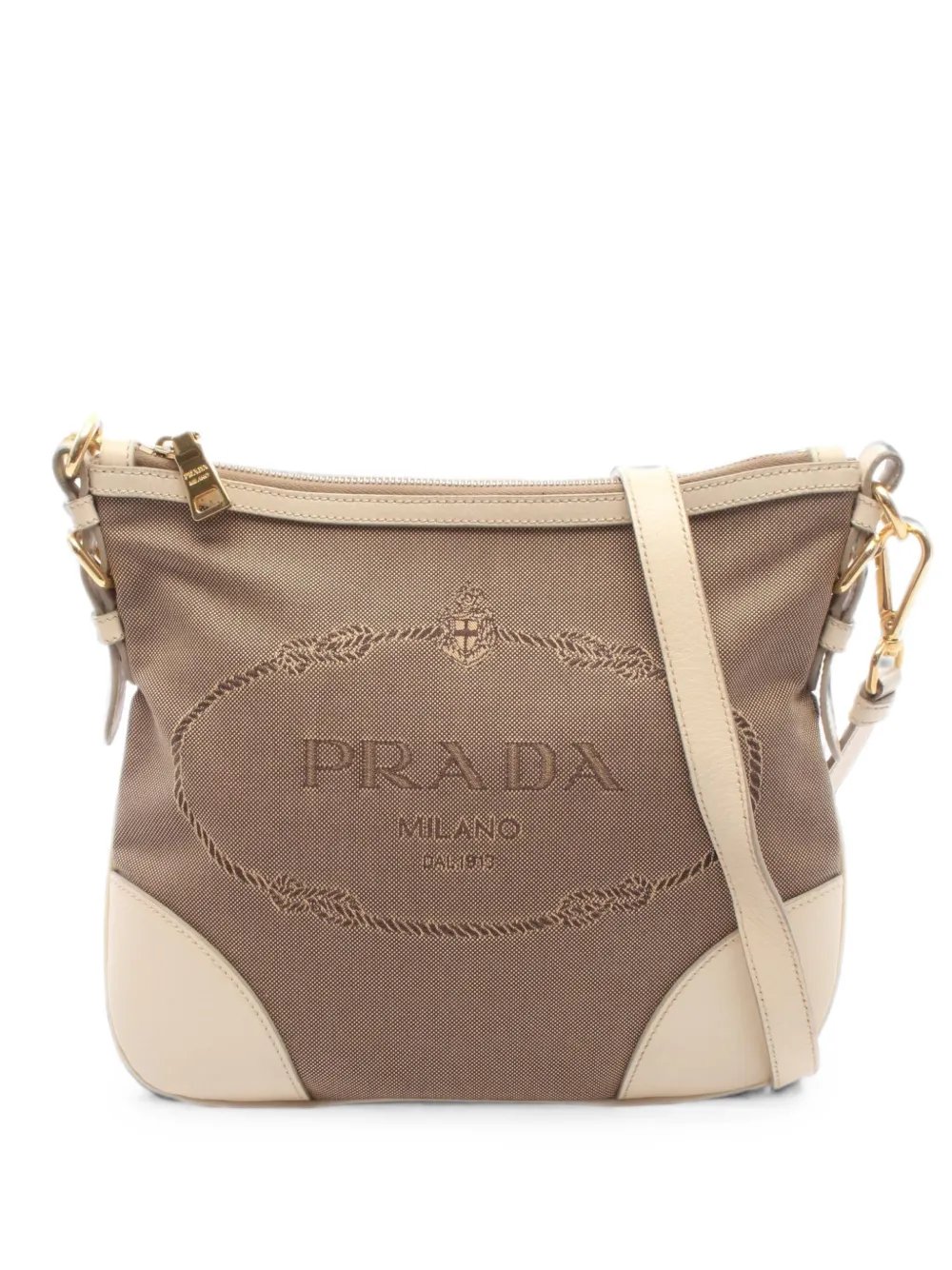 2000s Logo Jacquard shoulder bag