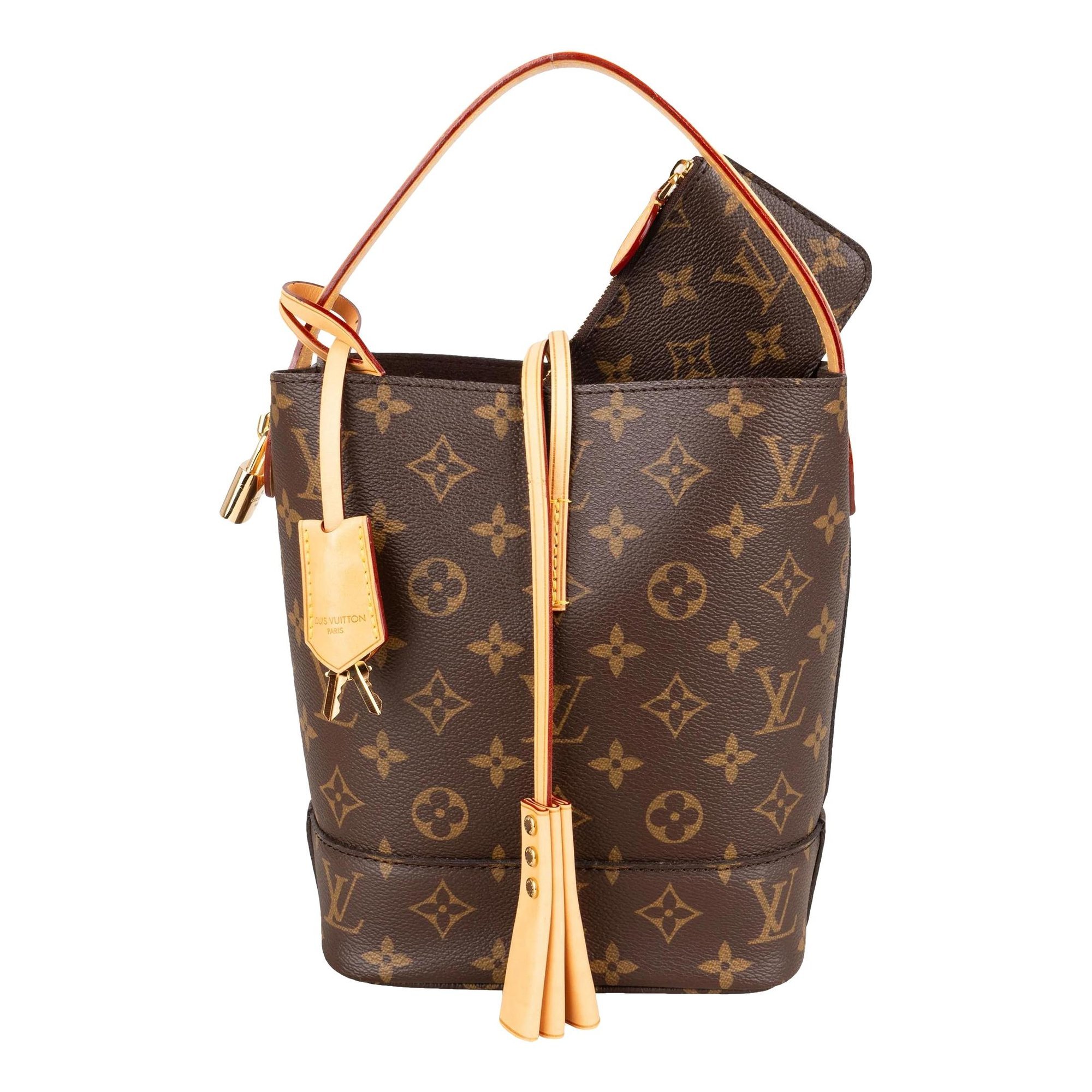 Bucket leather bag