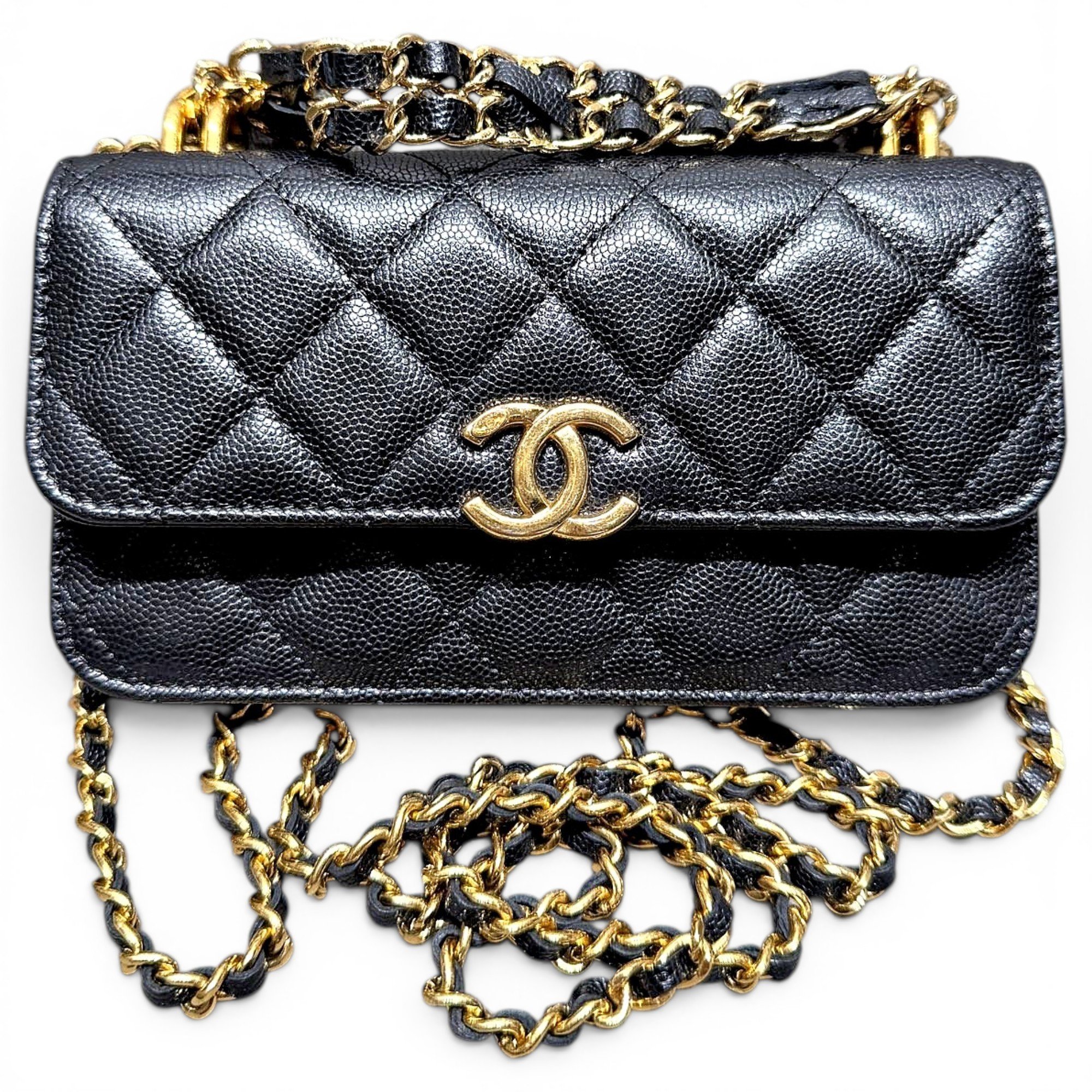 Wallet On Chain Timeless/Classique leather handbag