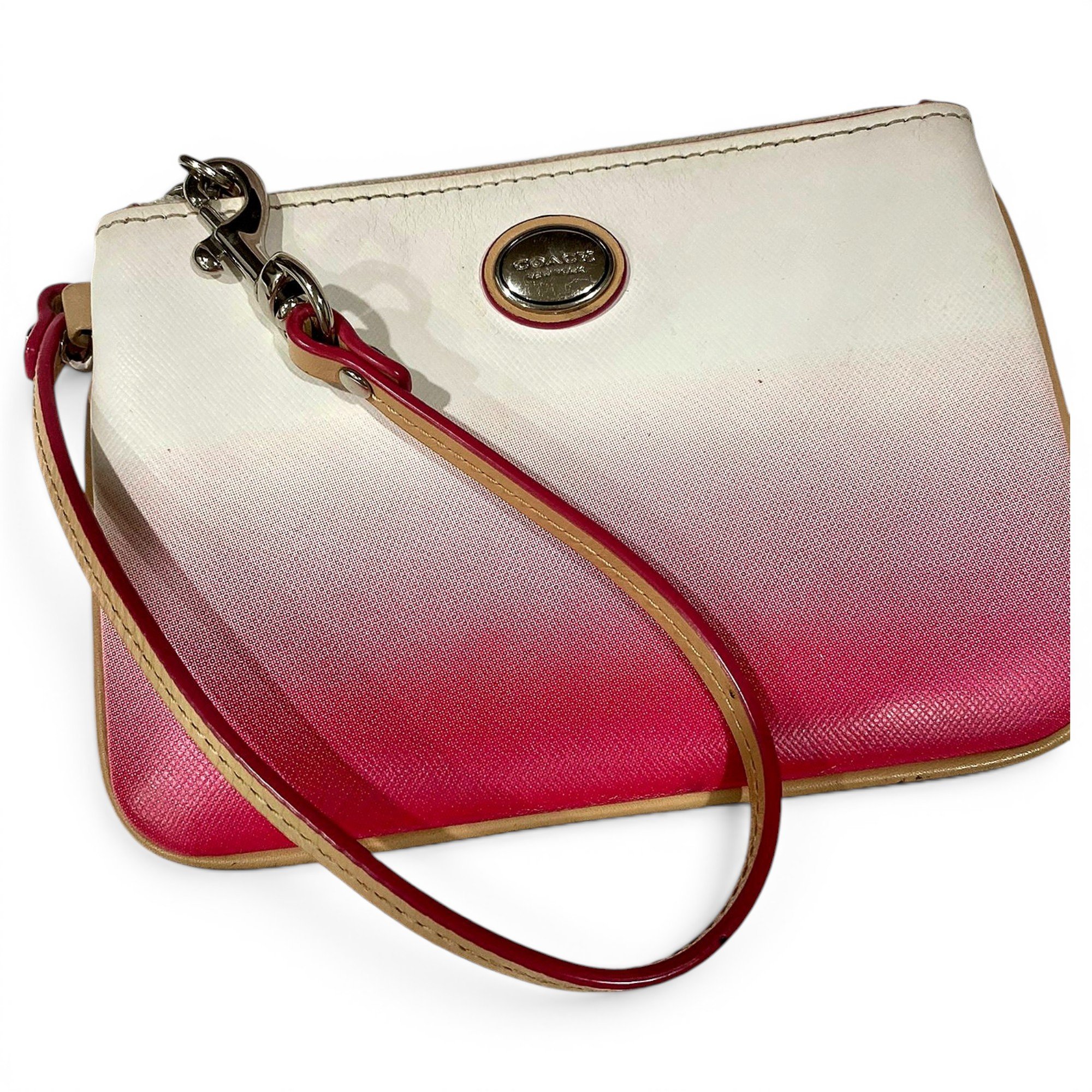 Leather clutch bag