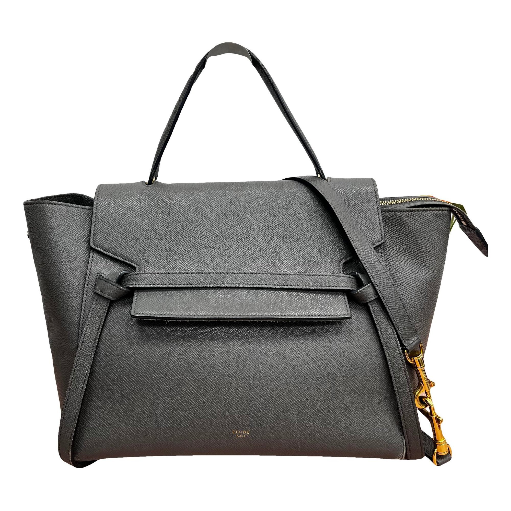 Belt leather handbag
