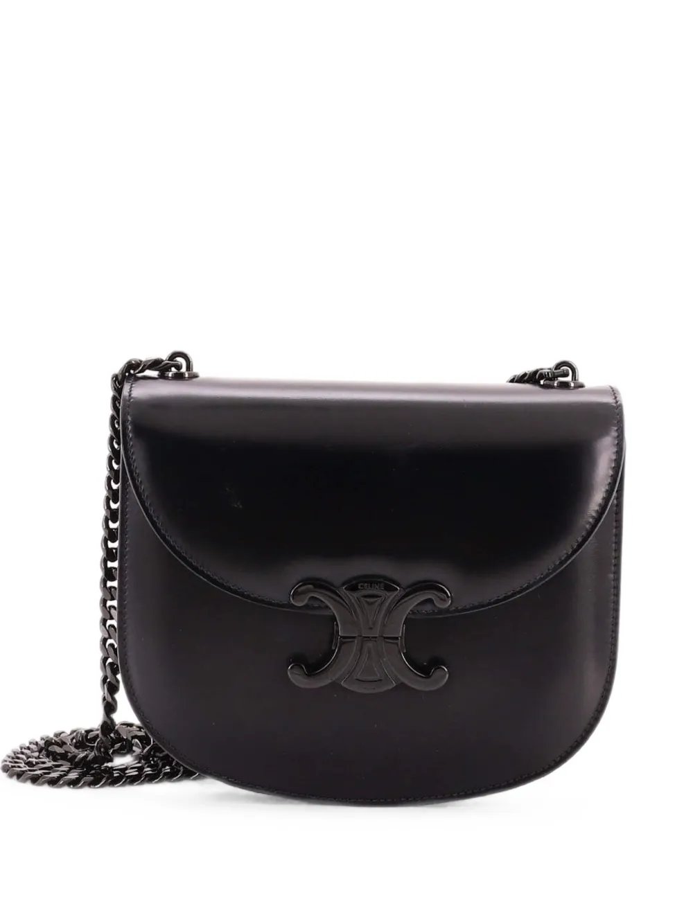 Celine Triomphe Besace Clea Chain Flap Bag Leather shoulder bag