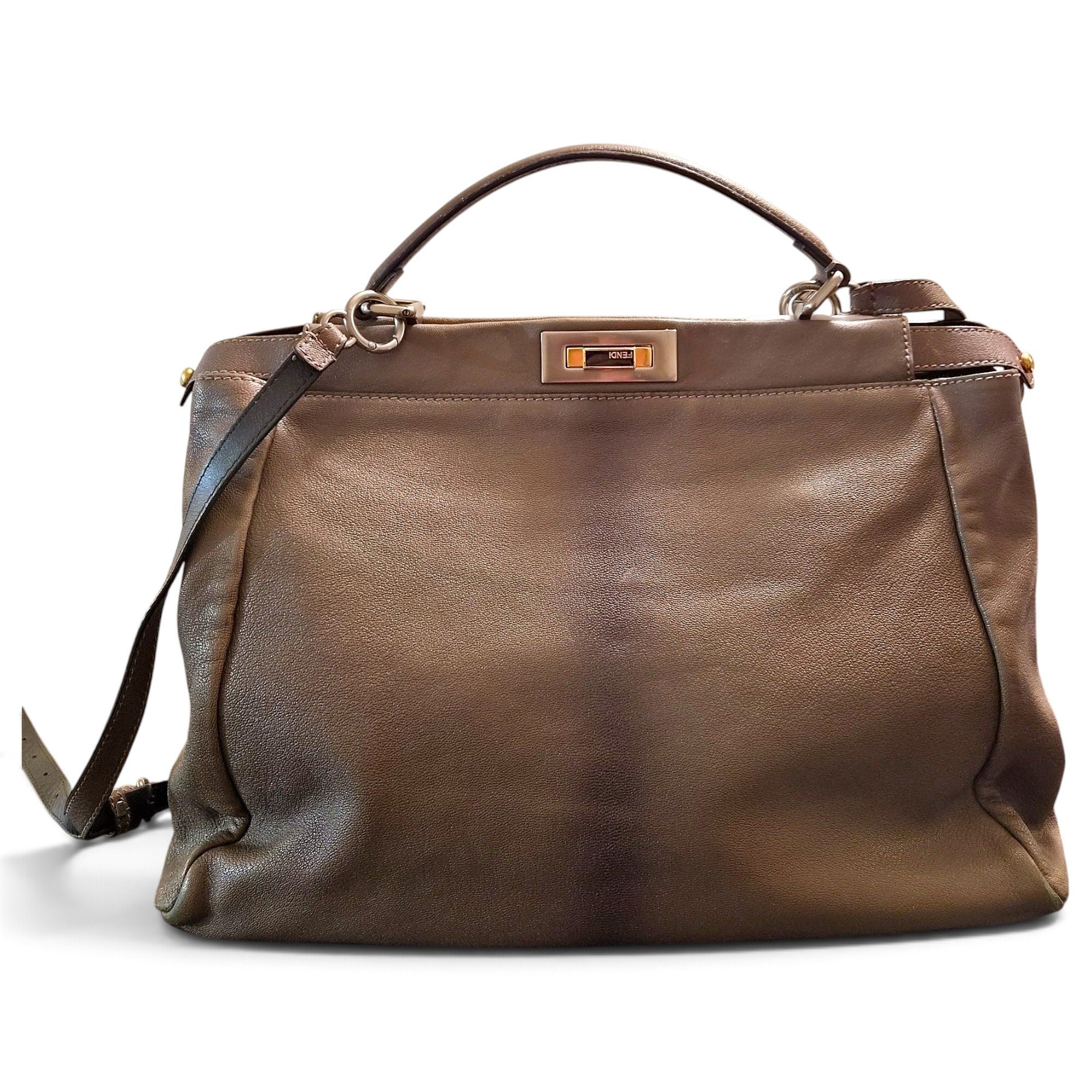 Peekaboo leather handbag