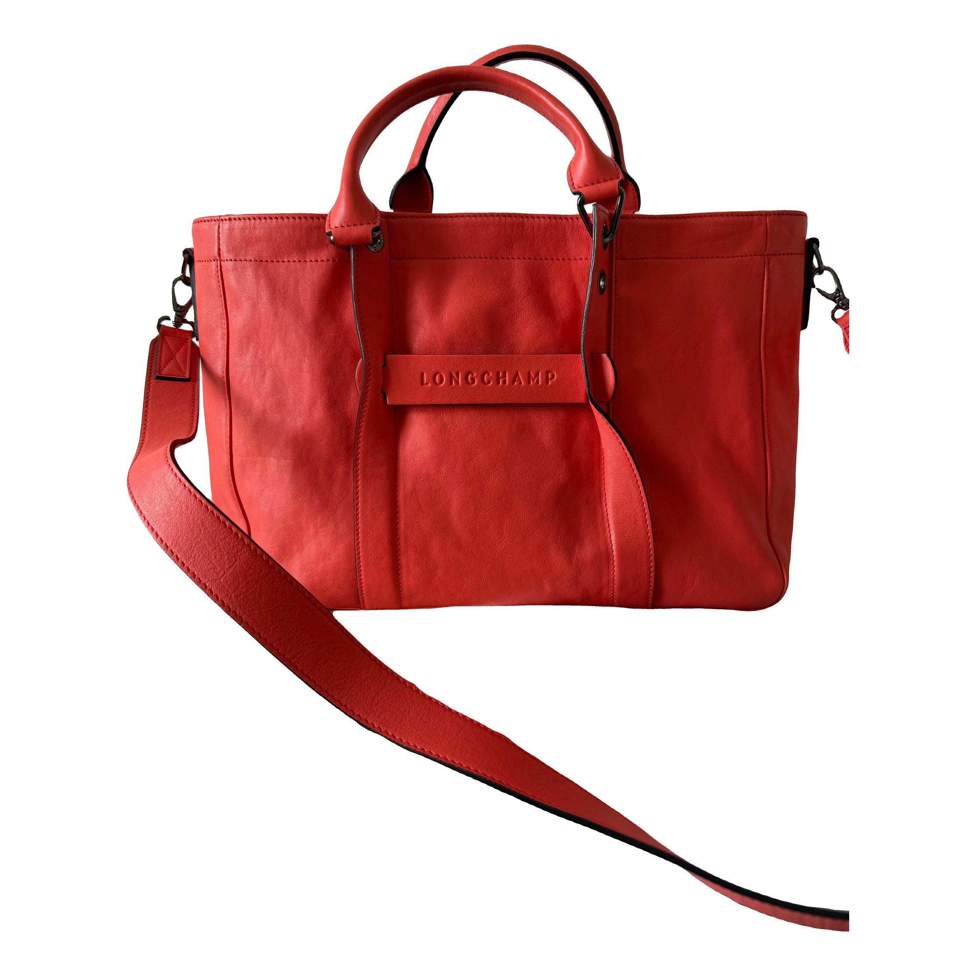 3D leather crossbody bag