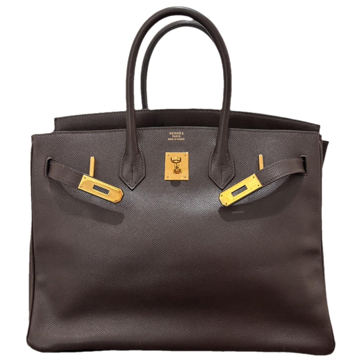 Birkin 35 leather handbag