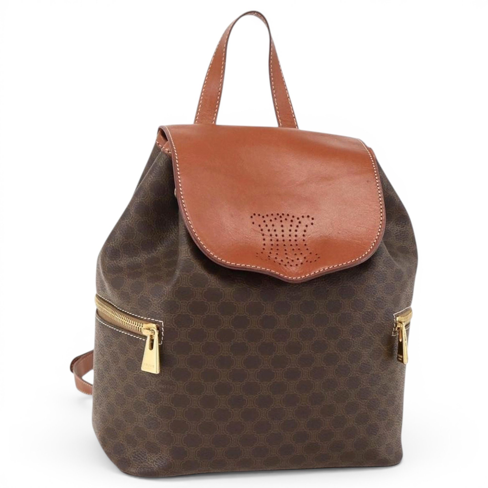 Leather backpack