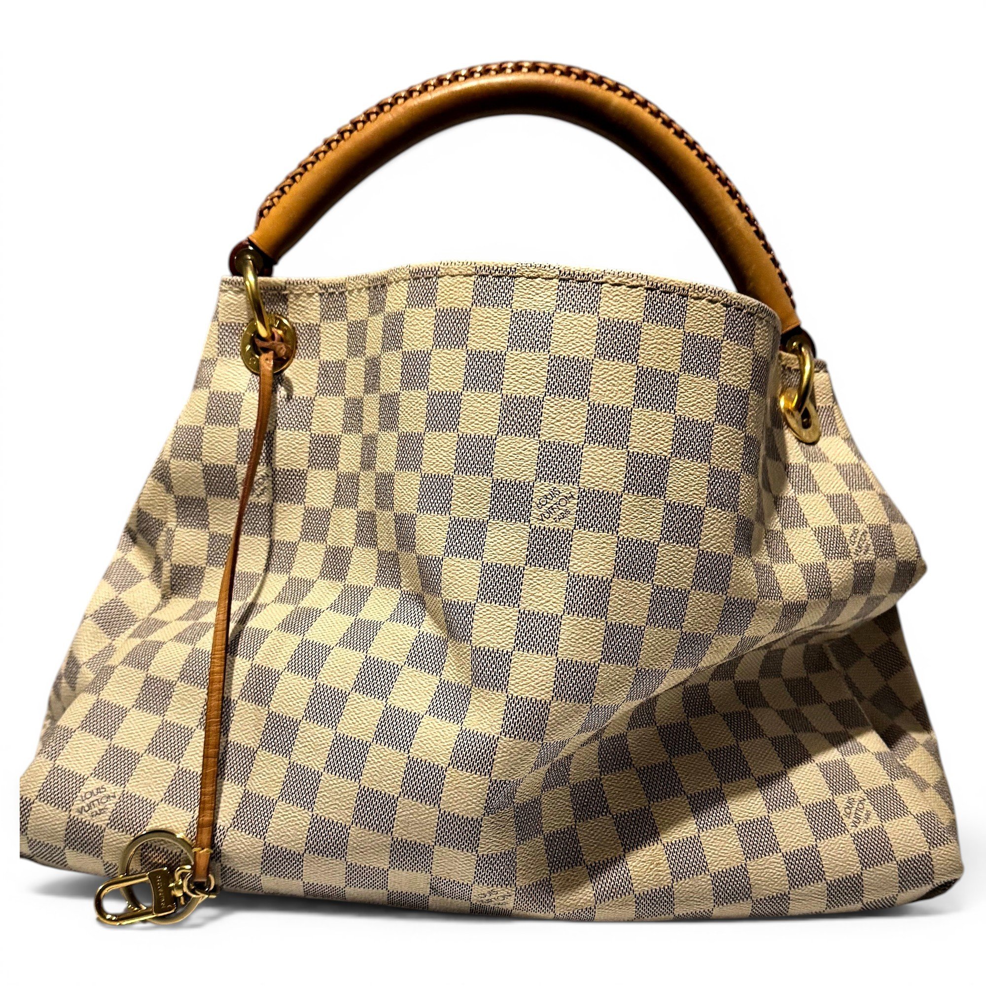 Artsy leather handbag