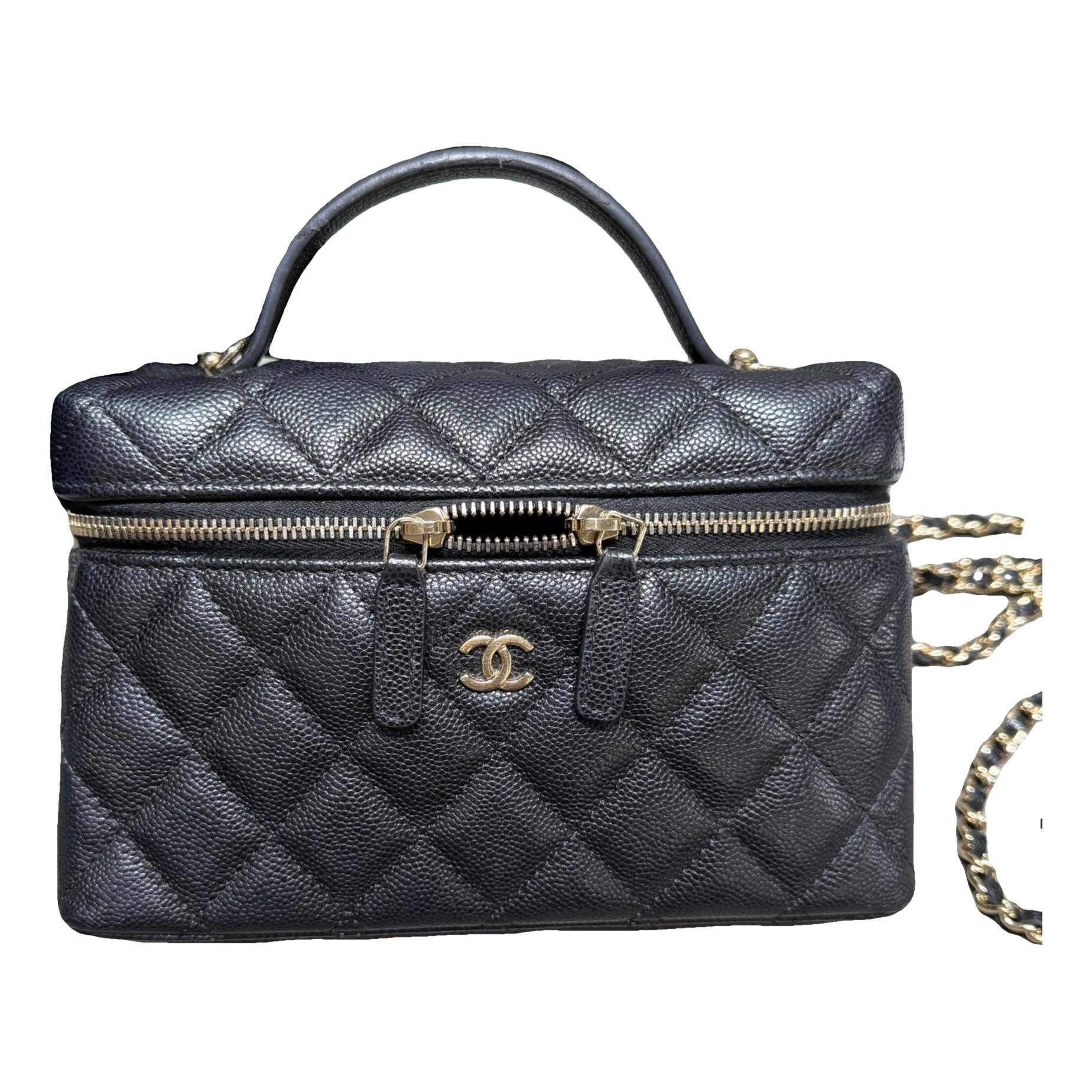 Trendy CC Vanity leather handbag