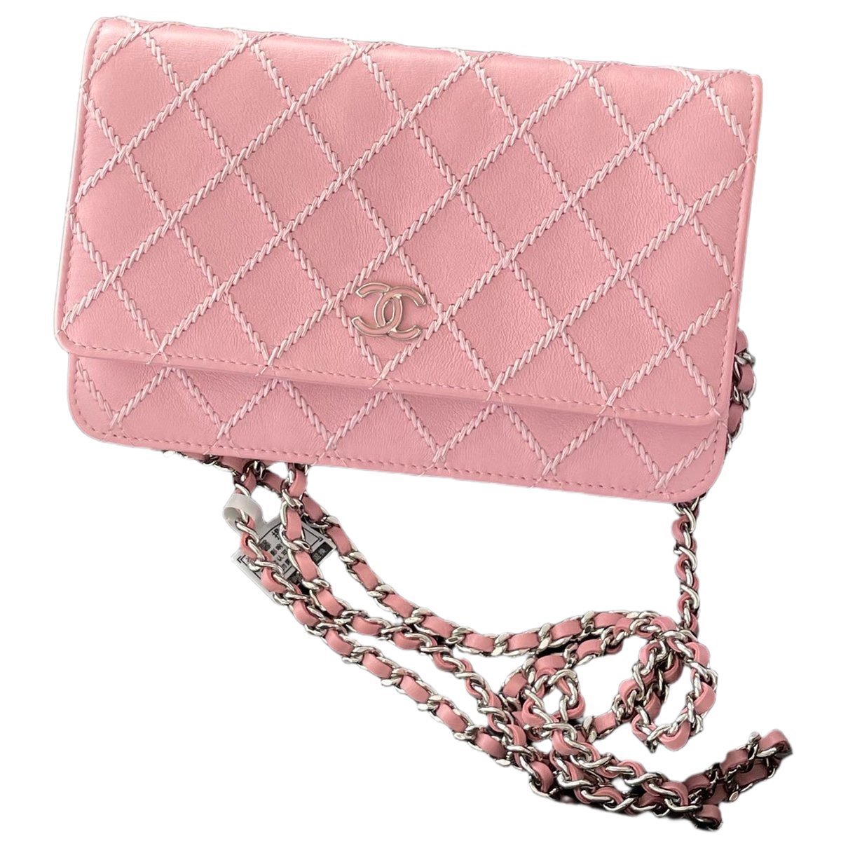 Wallet On Chain leather crossbody bag
